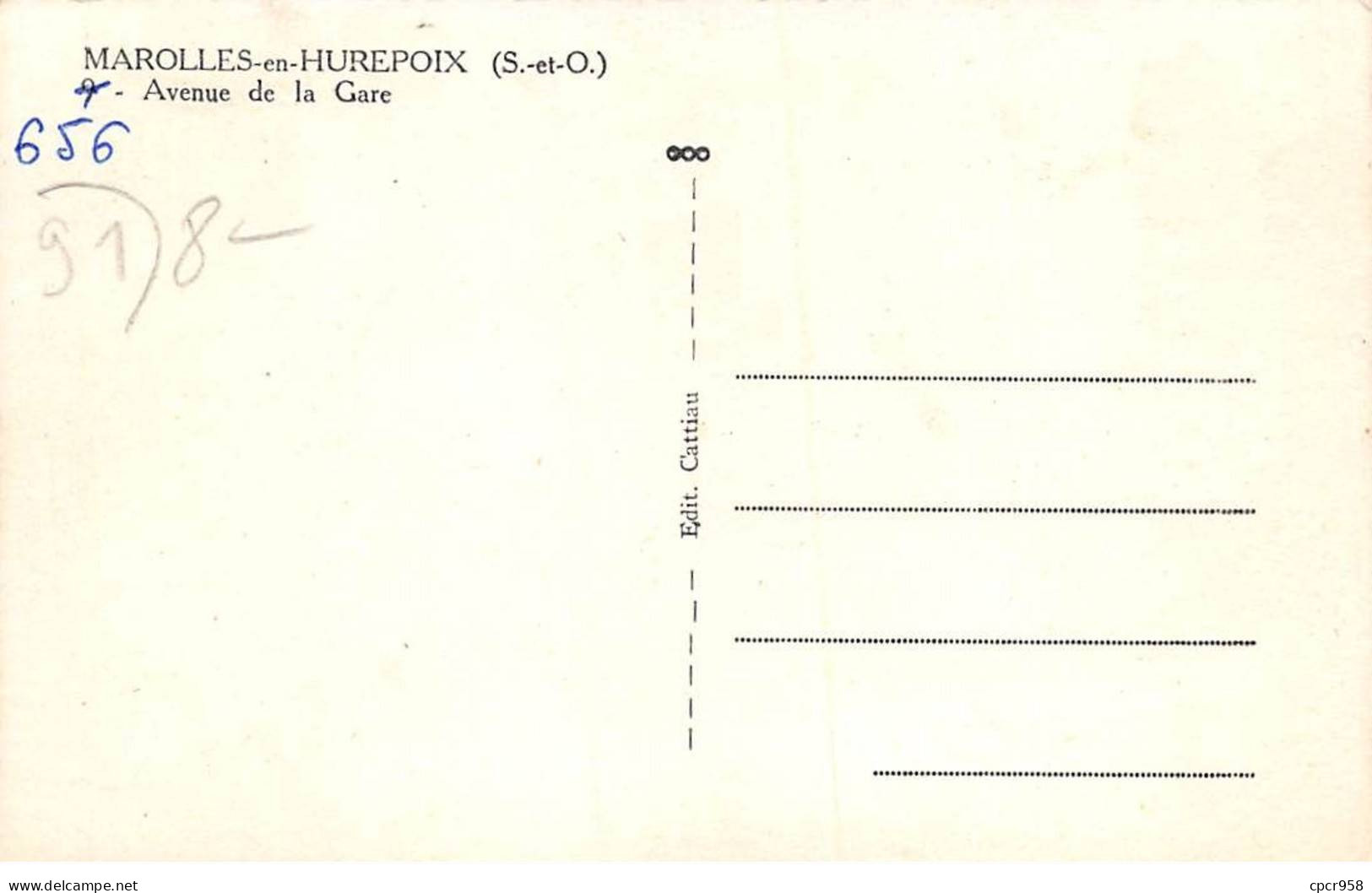 91 - SAN63213 - MAROLLES EN HUREPOIX - Avenue De La Gare - Autres & Non Classés