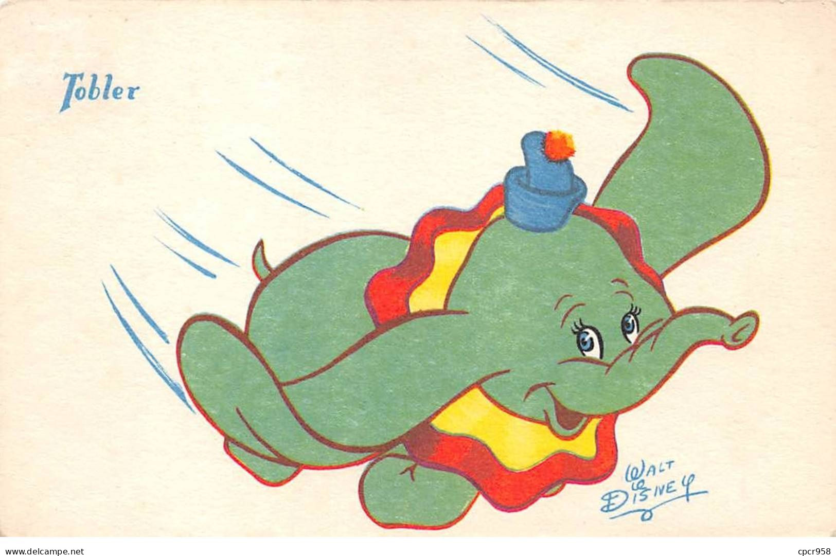 Disney - N°87824 - Tobler - Dumbo - Walt Disney - Carte Publicitaire - Disneyland