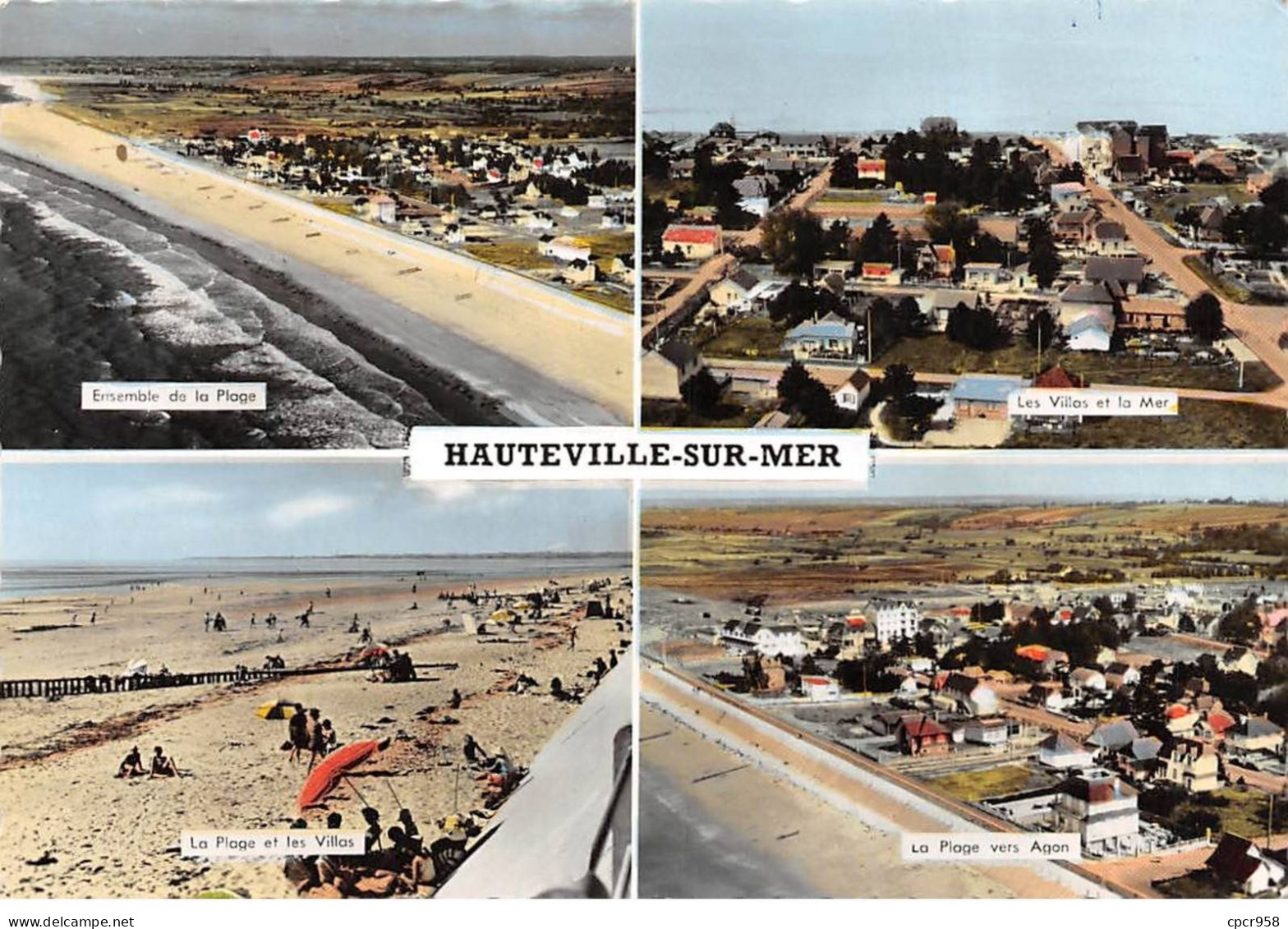 50 . N° Kri11595 . Hauteville Sur Mer . Multivue    .  N° .  Edition Artaud .  Cpsm 10X15 Cm . A - Autres & Non Classés