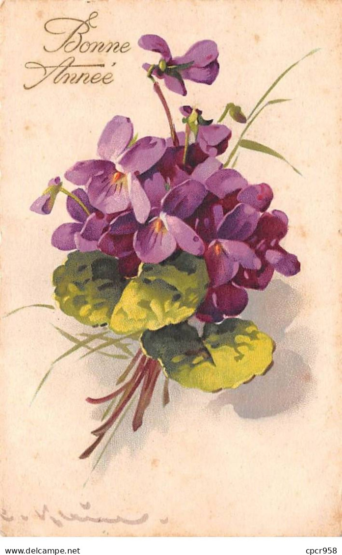 Illustrateur - N°86358 - C. Klein - Bonne Année - Bouquet De Violettes - Klein, Catharina