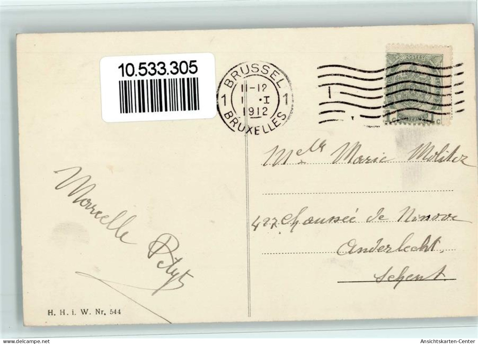 10533305 - Neujahr Verlag H.H.i.W. Nr. 544 - Bonne - Nouvel An