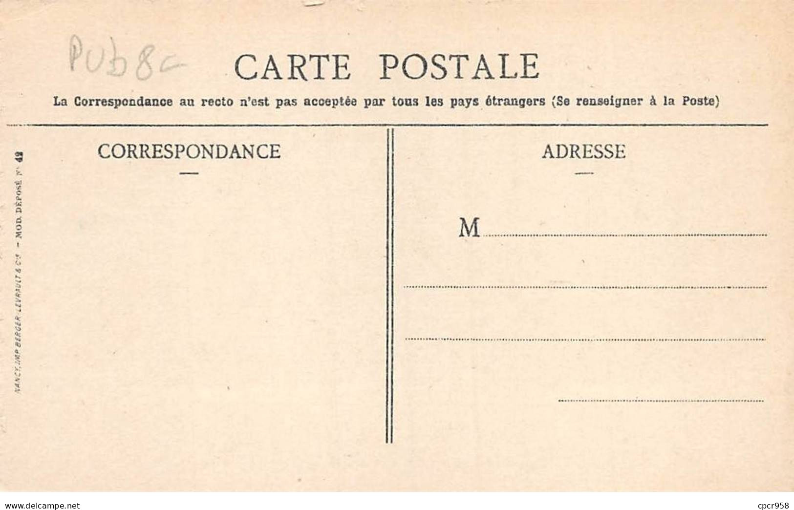 PUBLICITE - SAN65064 - Concarneau - Collection Du Chocolat Menier - Werbepostkarten