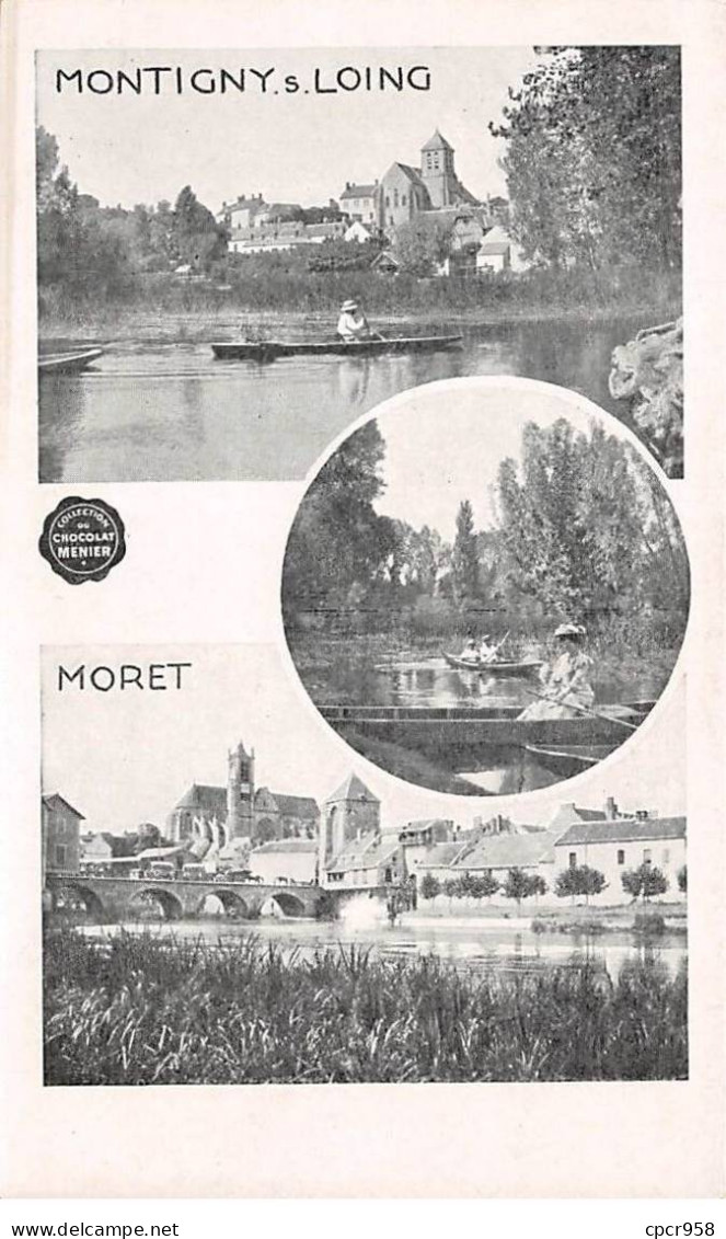 PUBLICITE - SAN65059 - Montigny S. Loing - Moret - Collection Du Chocolat Menier - Werbepostkarten