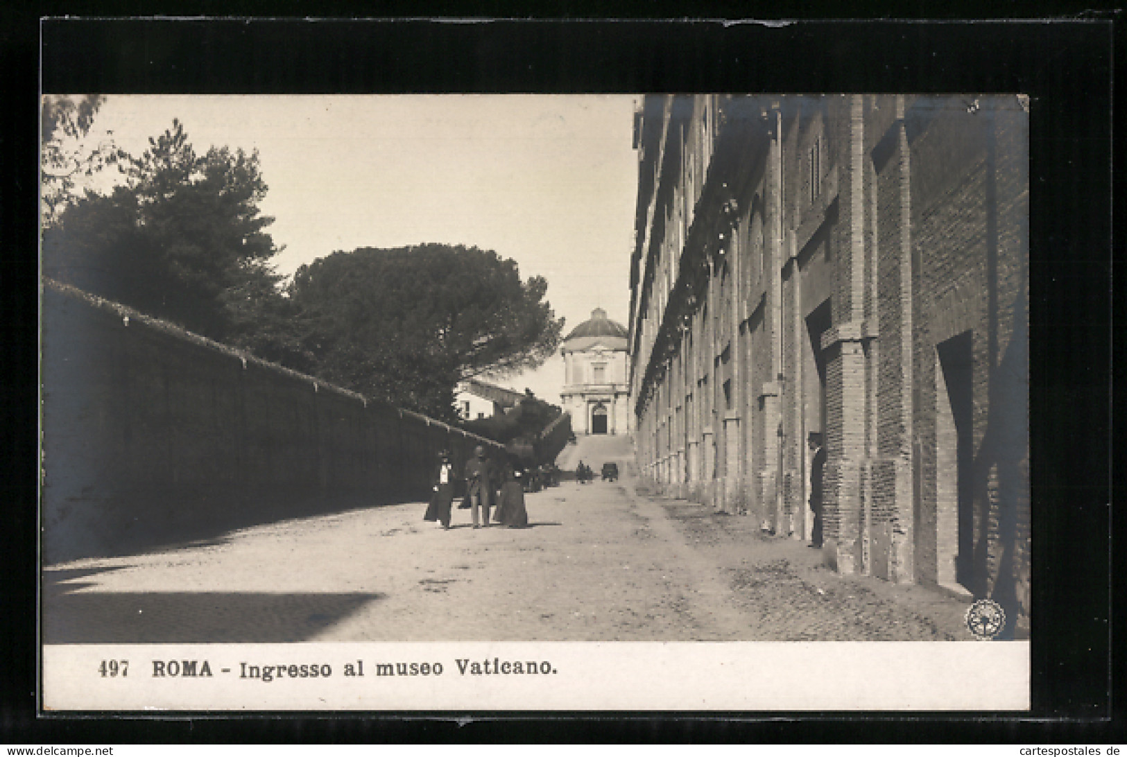 Cartolina Roma, Ingresso Al Museo Vaticano  - Autres & Non Classés