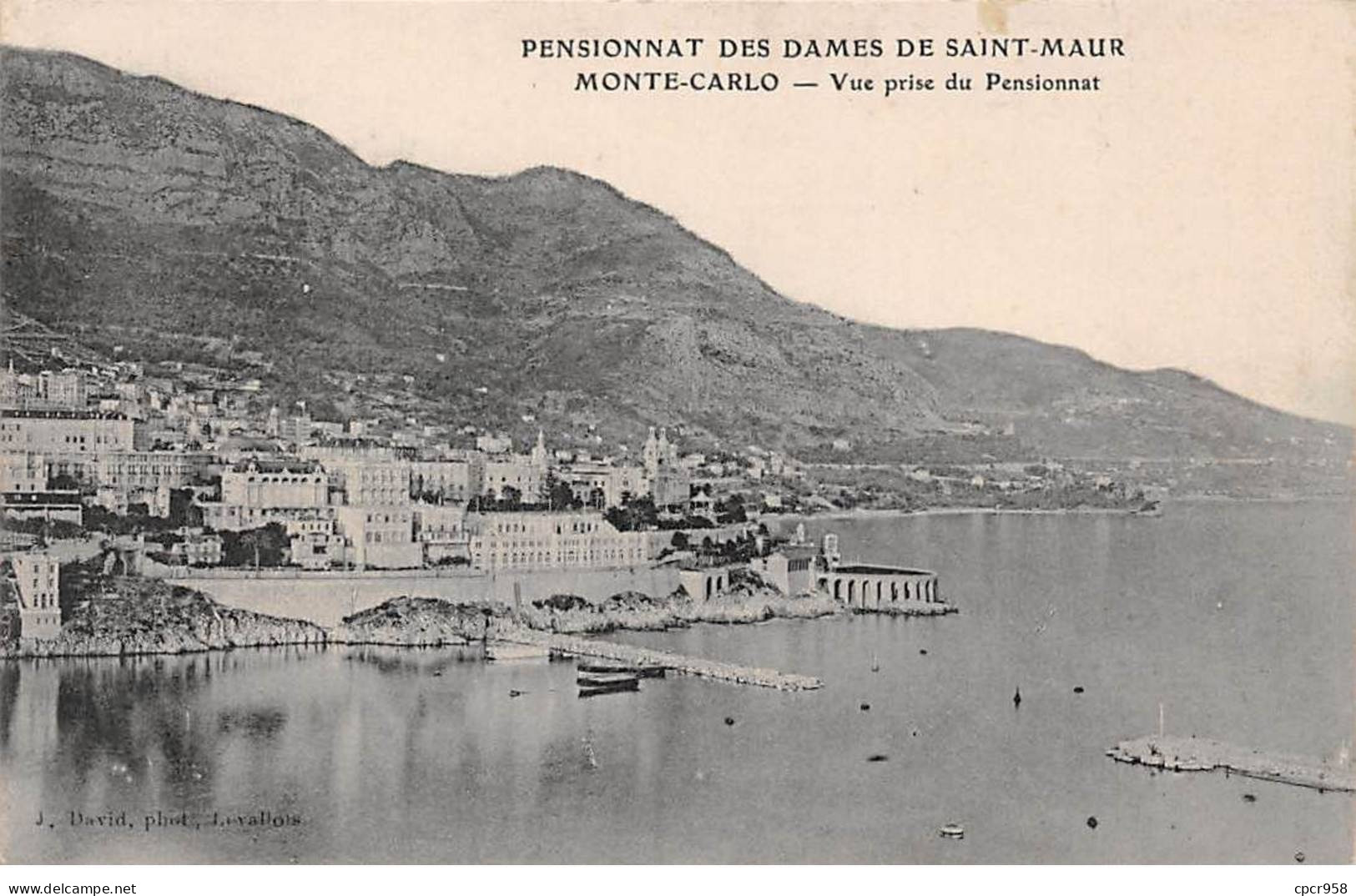 MONACO - SAN64453 - Pensionnat Des Dames De Saint Maur - Monte Carlo - Vue Prise De Pensionnat - Monte-Carlo