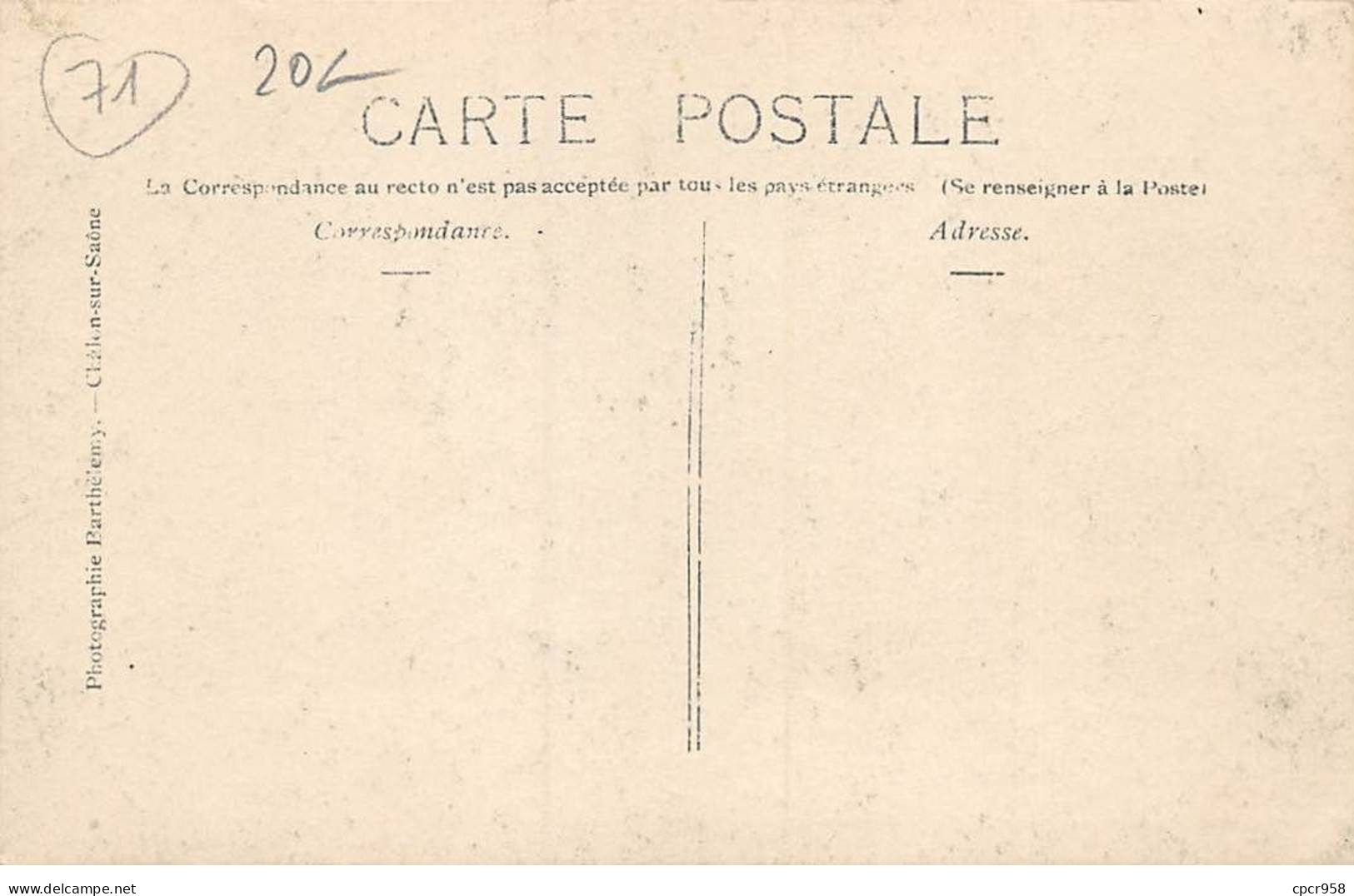 71 - N°88175 - CHALON SUR SAONE - Les Inondations De Janvier 1910 N°3 - Chalon Sur Saone