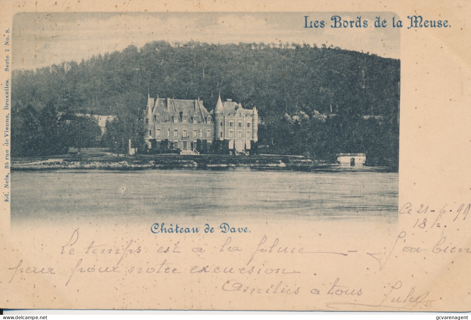 LES BORDS DE LA MEUSE.    CHATEAU DE DAVE                           ZIE AFBEELDINGEN - Namur