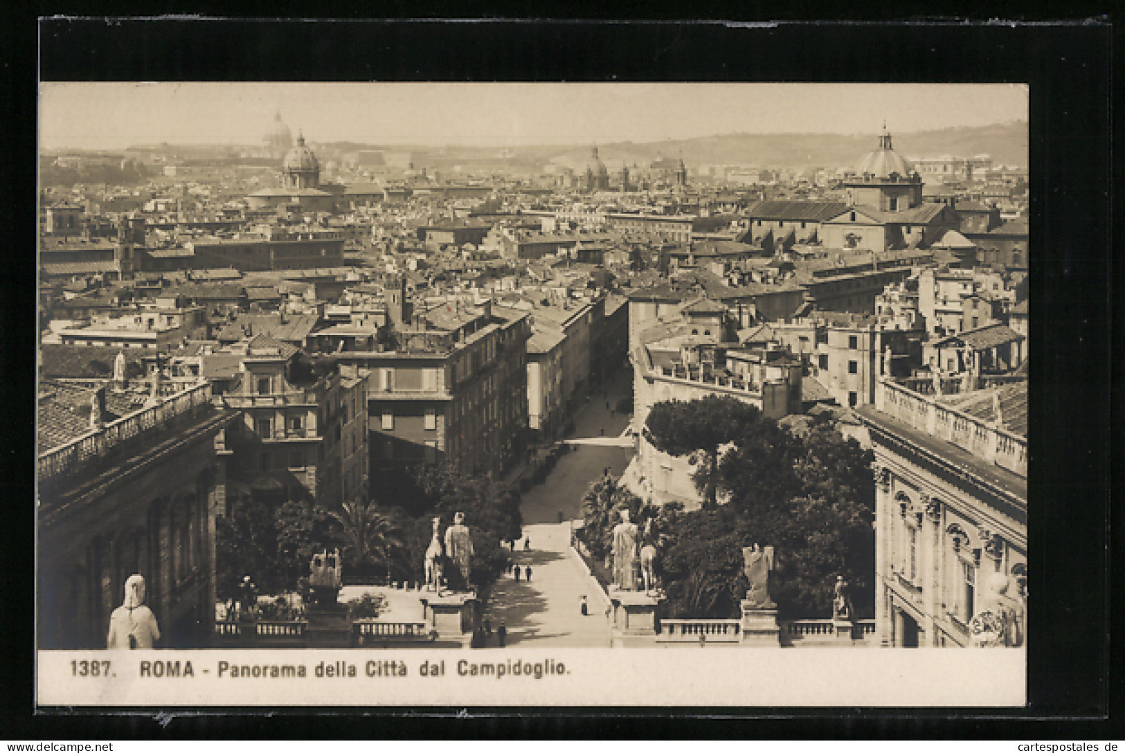 Cartolina Roma, Panorama Della Città Dal Campidoglio  - Autres & Non Classés