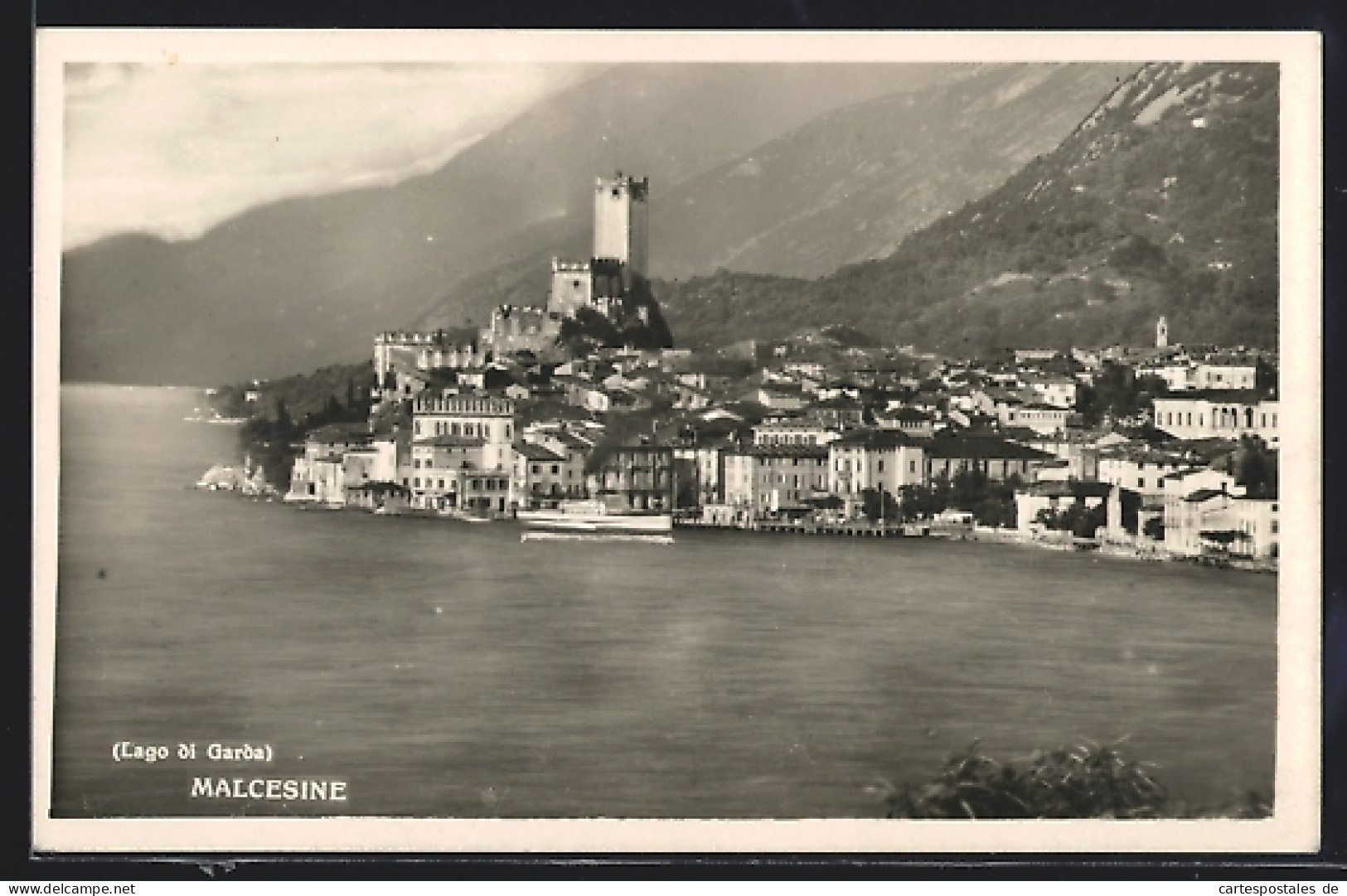 Cartolina Malcesine /Lago Di Garda, Ortsansicht Am Seeufer  - Autres & Non Classés