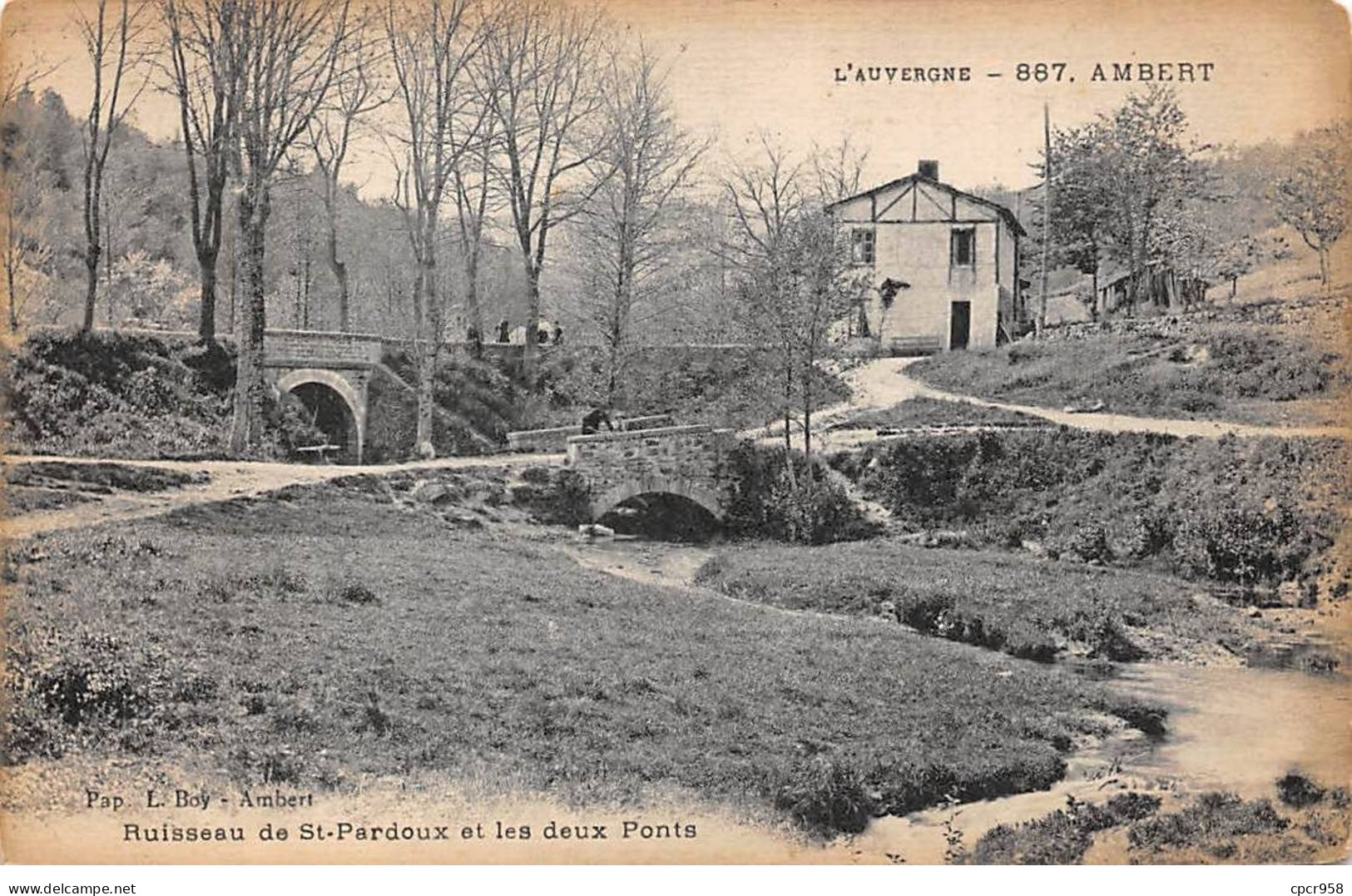 63 - AMBERT - SAN67127 - Ruisseau De St Pardoux Et Les Deux Pont - Ambert