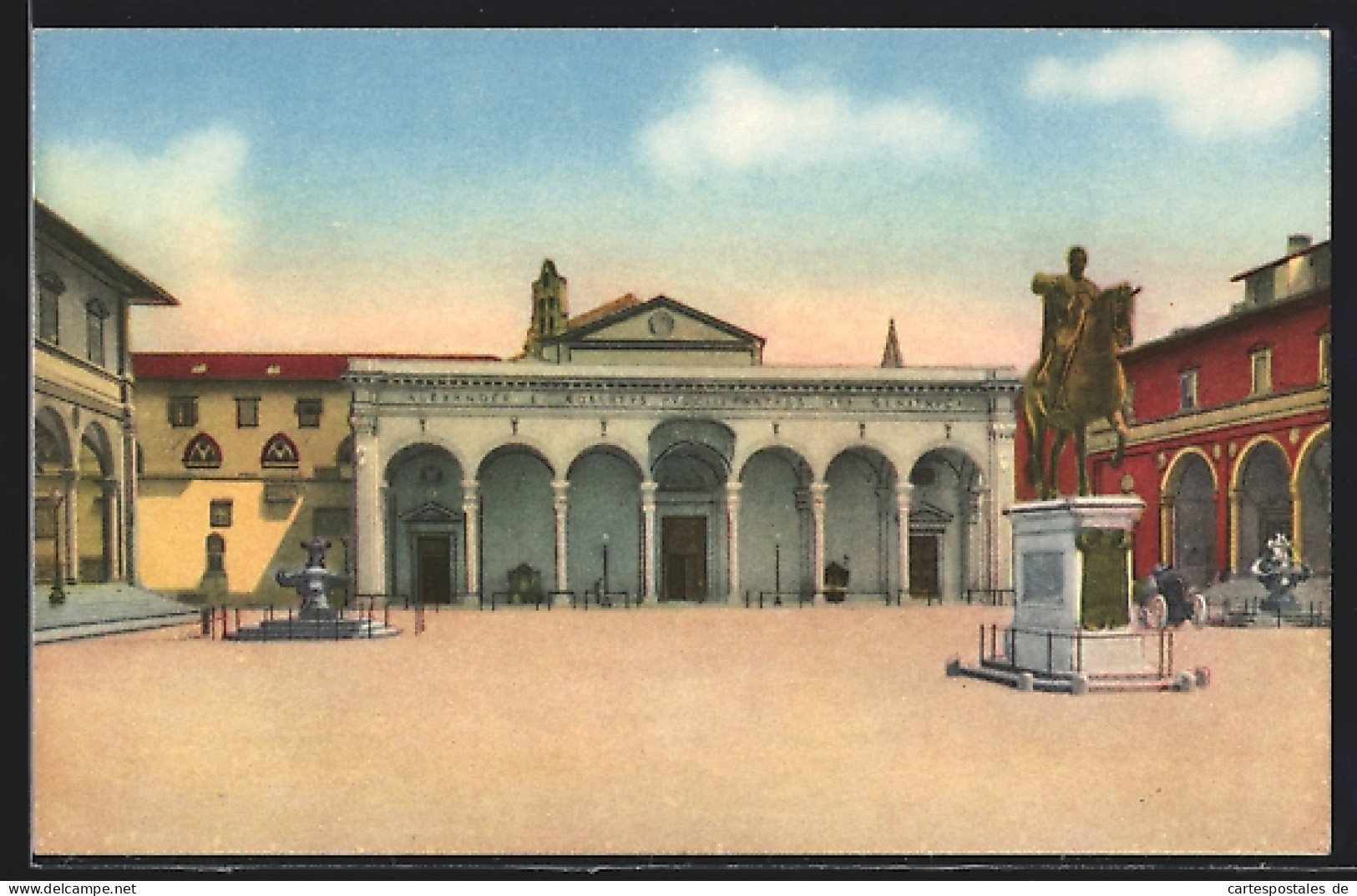 Cartolina Firenze, Chiesa Della SS. Annunziata  - Firenze (Florence)