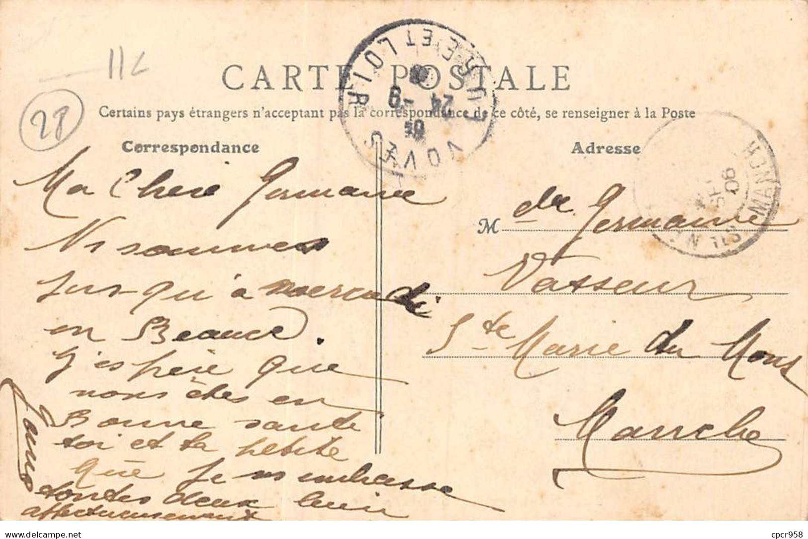 28 -  SANCHEVILLE - SAN66764 - Rue Des Ecoles Et Mairie - Autres & Non Classés