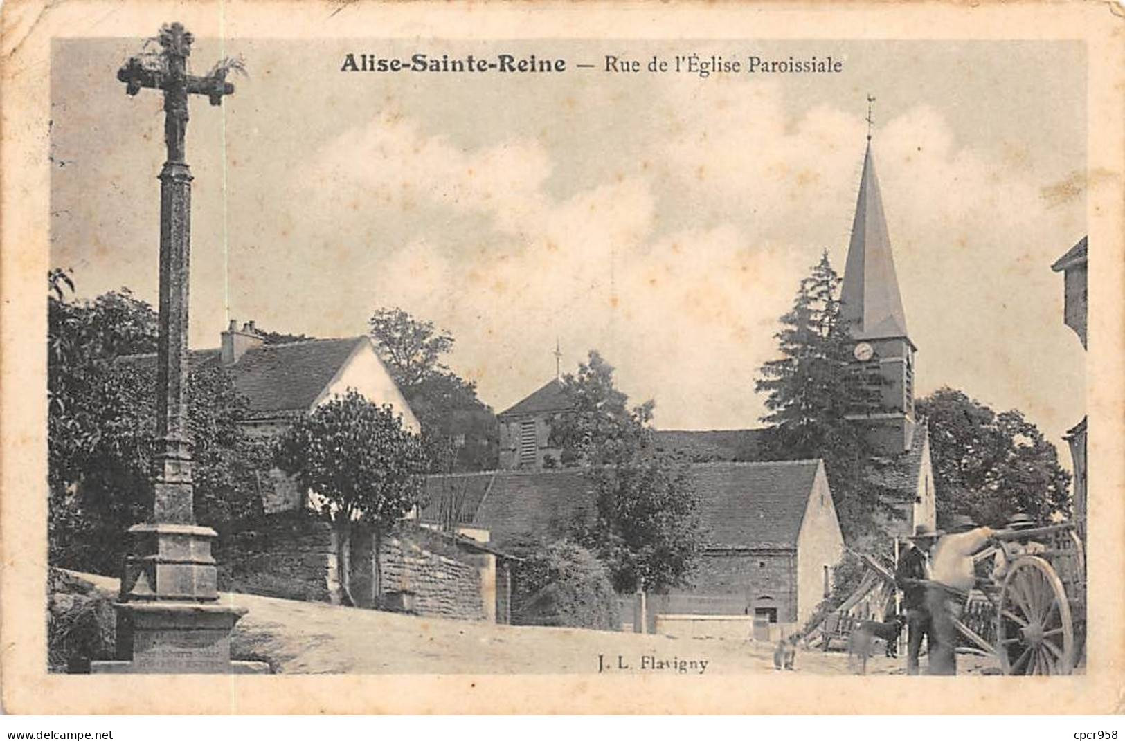 21 - ALISE SAINTE REINE - SAN66630 - Rue De L'Eglise Paroissiale - Other & Unclassified