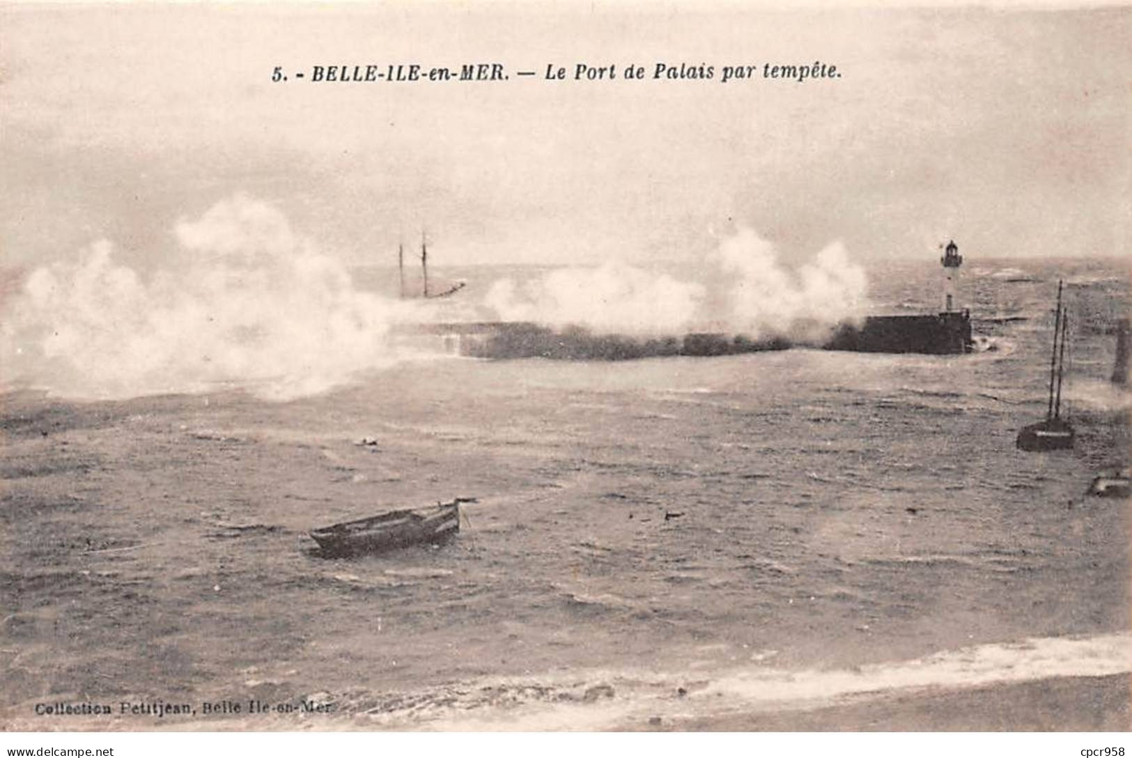 56 - BELLE ILE EN MER - SAN65385 - Le Port De Palais Par Tempête - Belle Ile En Mer