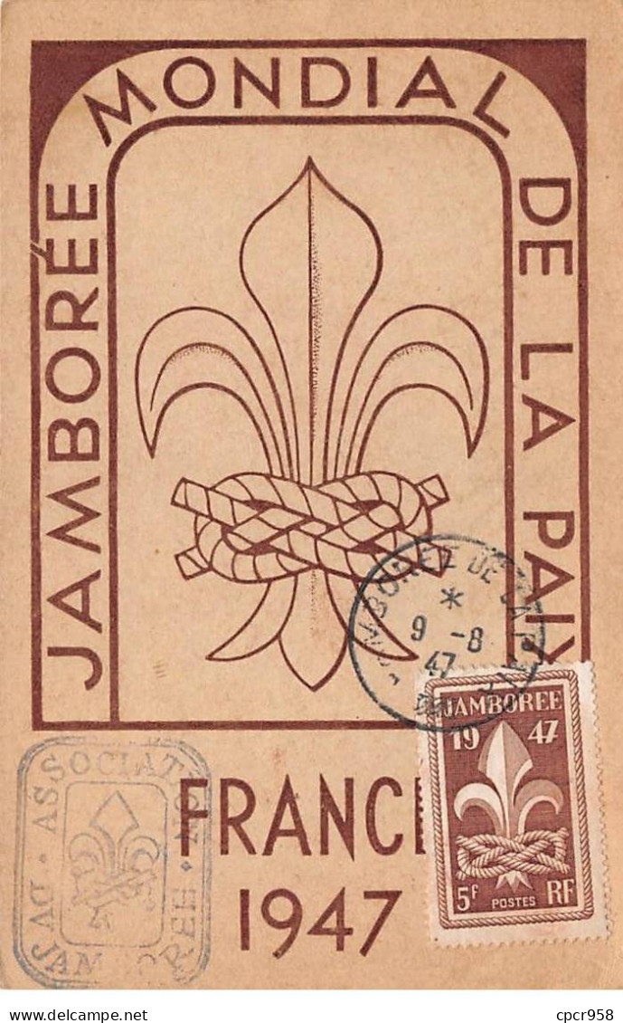 SCOUTISME - SAN65012 - Jamborée Mondial De La Paix - France 1947 - Movimiento Scout