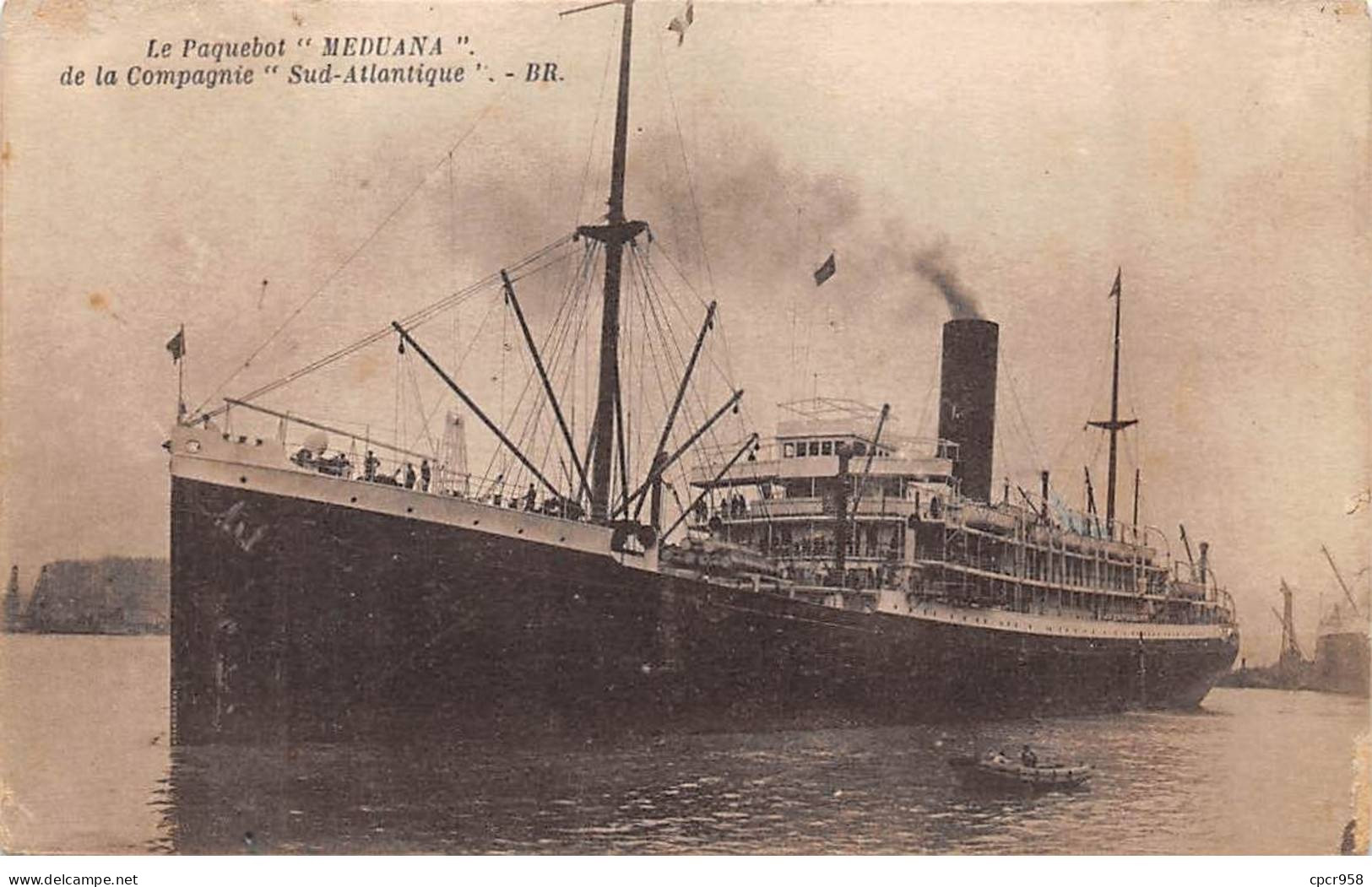 Bateaux - N°89112 - Le Paquebot Meduna De La Compagnie Sud-Atlantique - Paquebote