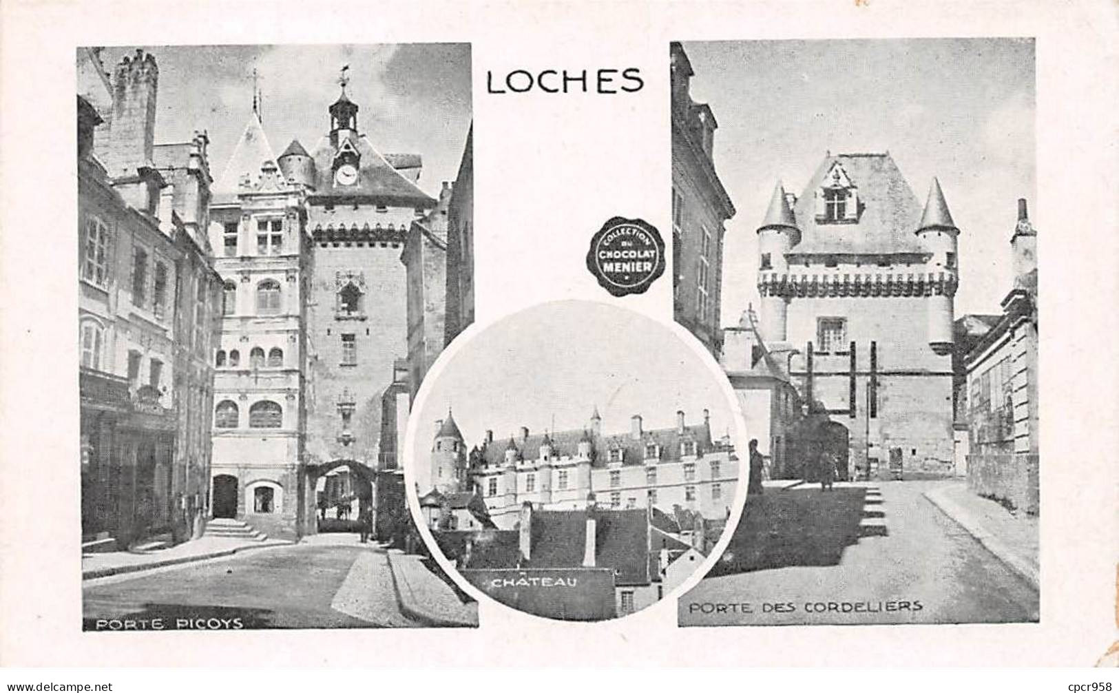 PUBLICITE - SAN65047 - Loches - Collection Du Chocolat Menier - Werbepostkarten