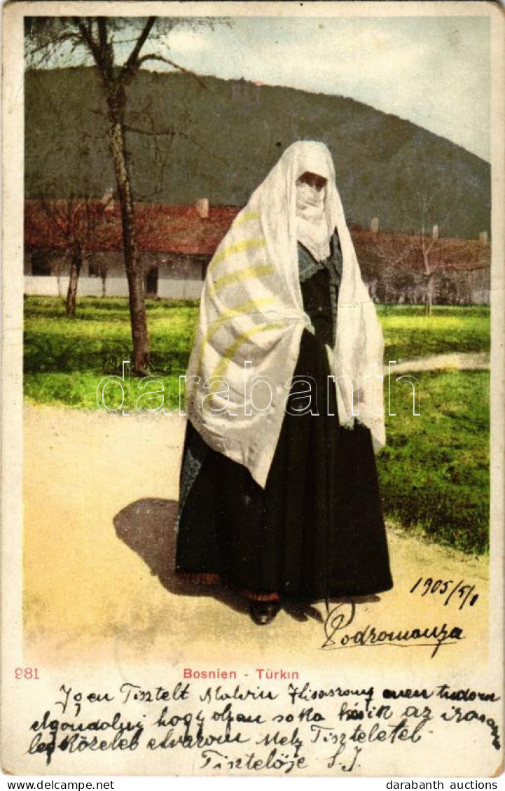 T3/T4 1905 Bosnien - Türkin / Bosnian Folklore (fa) - Zonder Classificatie