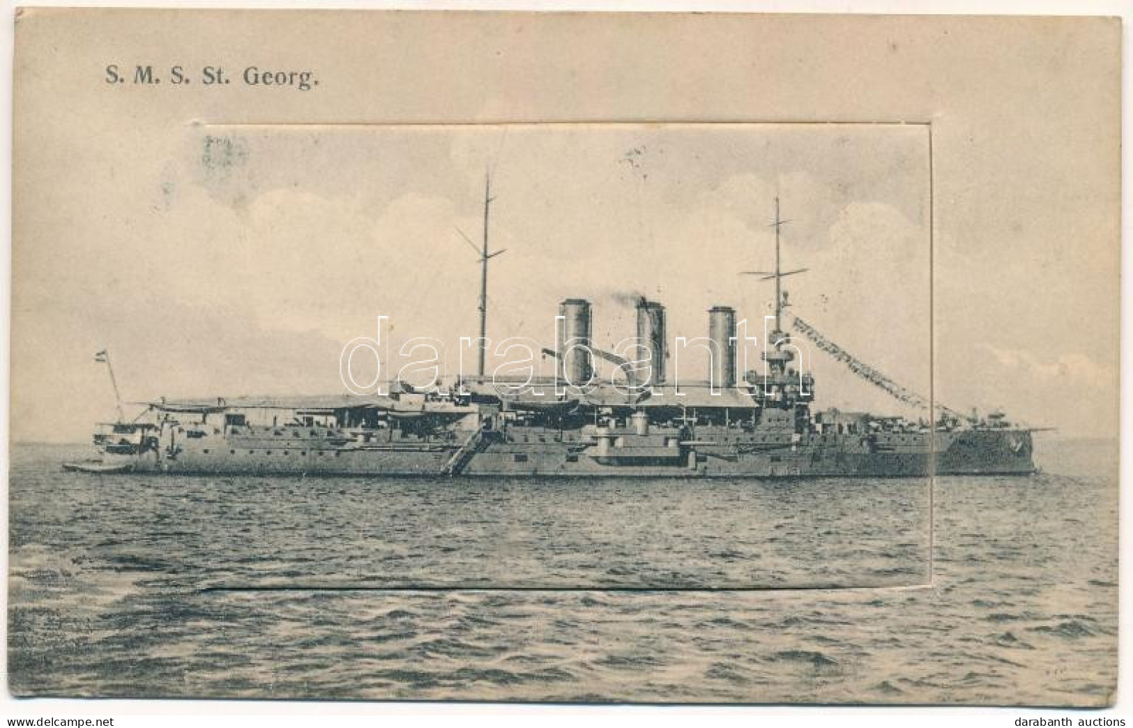 T2/T3 1908 K.u.K. Kriegsmarine SMS Sankt Georg. Leporellocard With 10 Images: SMS Zenta, SMS Szigetvár, SMS Kais. U. Kön - Non Classés
