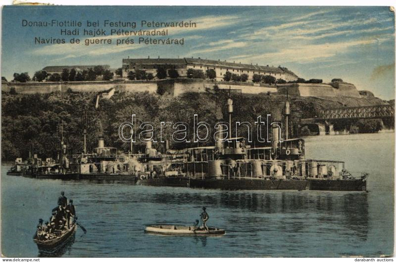 T3 1914 Donauflottille Bei Festung Peterwardein. K.u.K. Kriegsmarine / Osztrák-Magyar Haditengerészet Dunaflottilla Hadi - Ohne Zuordnung