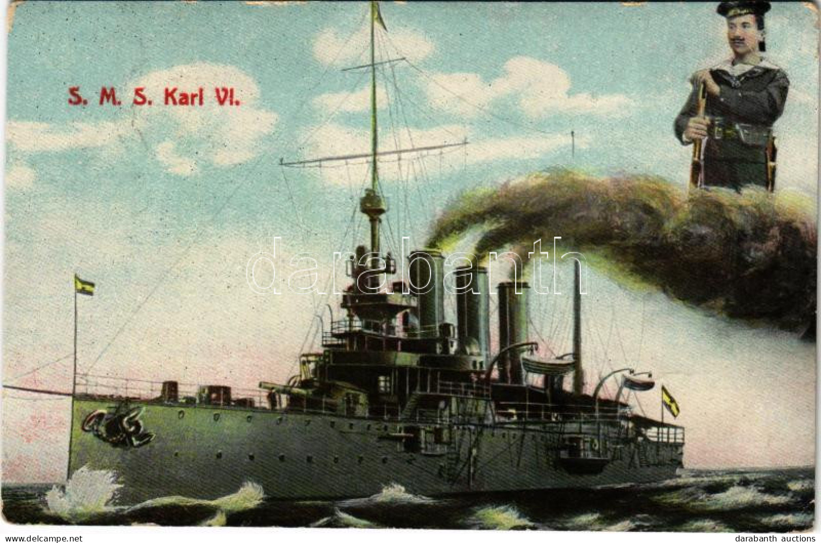 ** T3 SMS Kaiser Karl VI. K.u.K. Kriegsmarine / SMS Kaiser Karl VI. Az Osztrák-Magyar Haditengerészet VI. Károly-osztály - Unclassified
