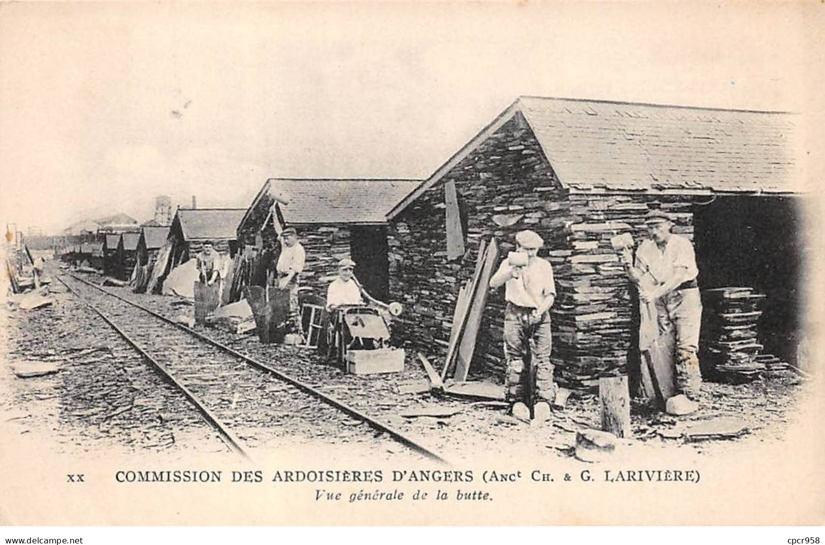49 - ANGERS - SAN65310 - Commission Des Ardoisières D'Angers - Vue Générale De La Butte - Mine - Angers