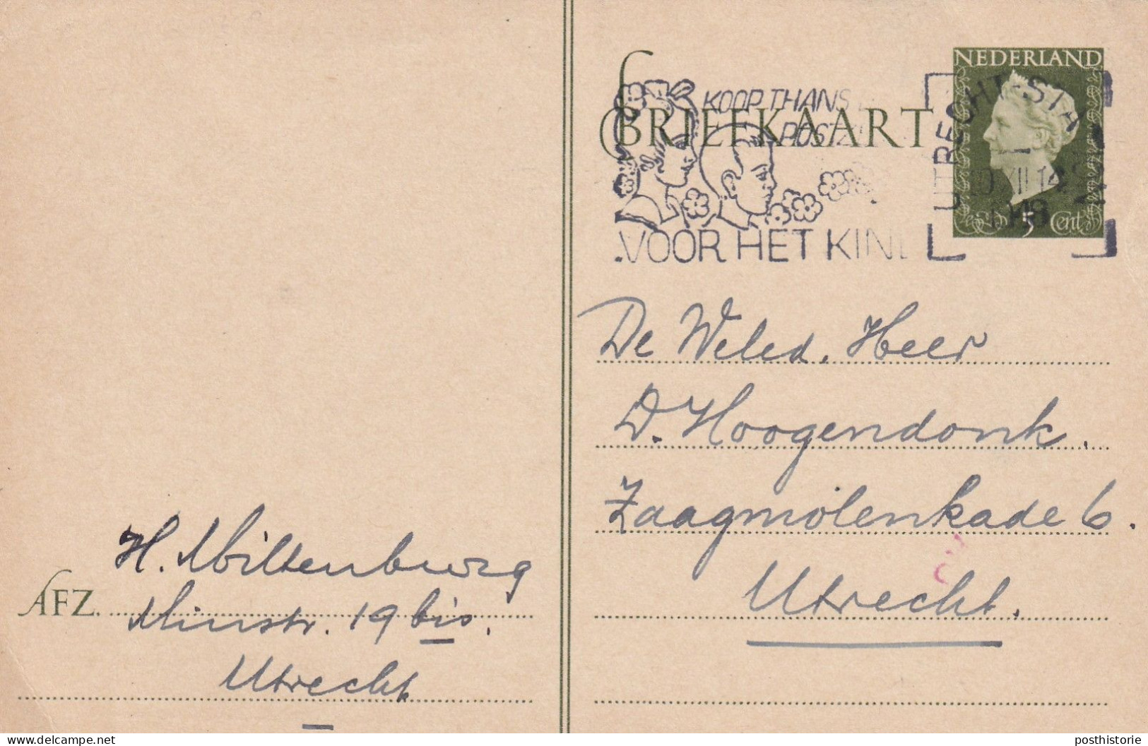 20 Verschillende Gebruikte Briefkaarten 1948 / 1980 - Entiers Postaux