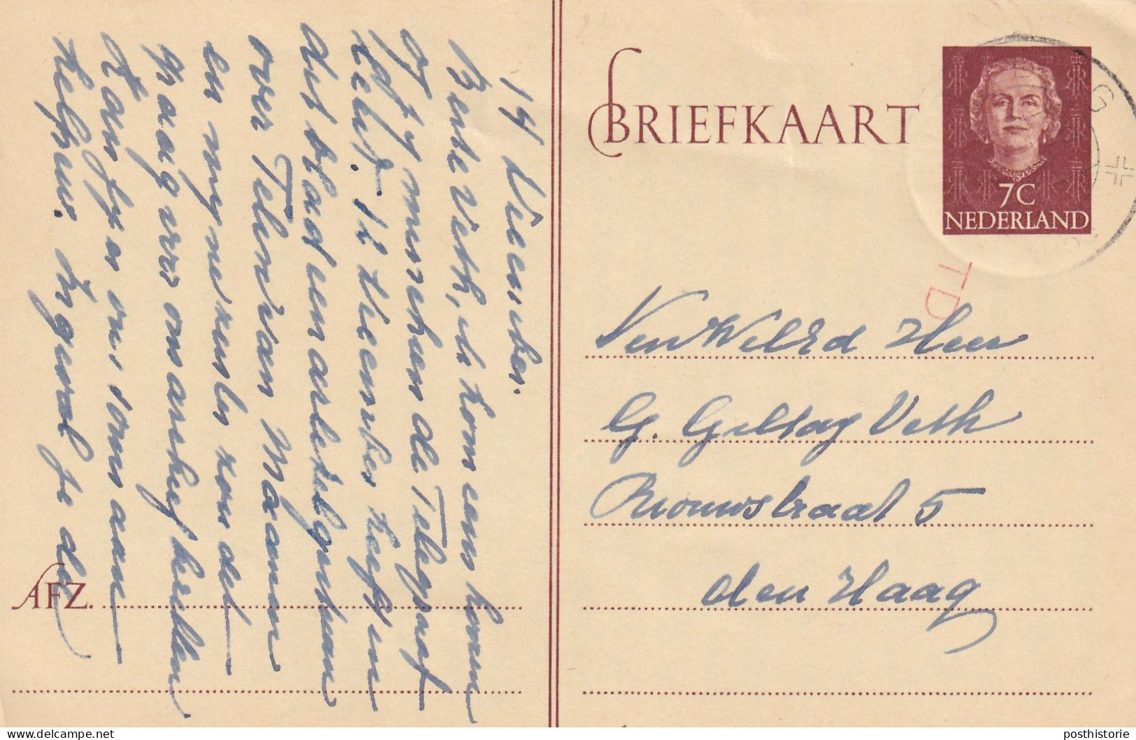 20 verschillende gebruikte briefkaarten 1948 / 1980