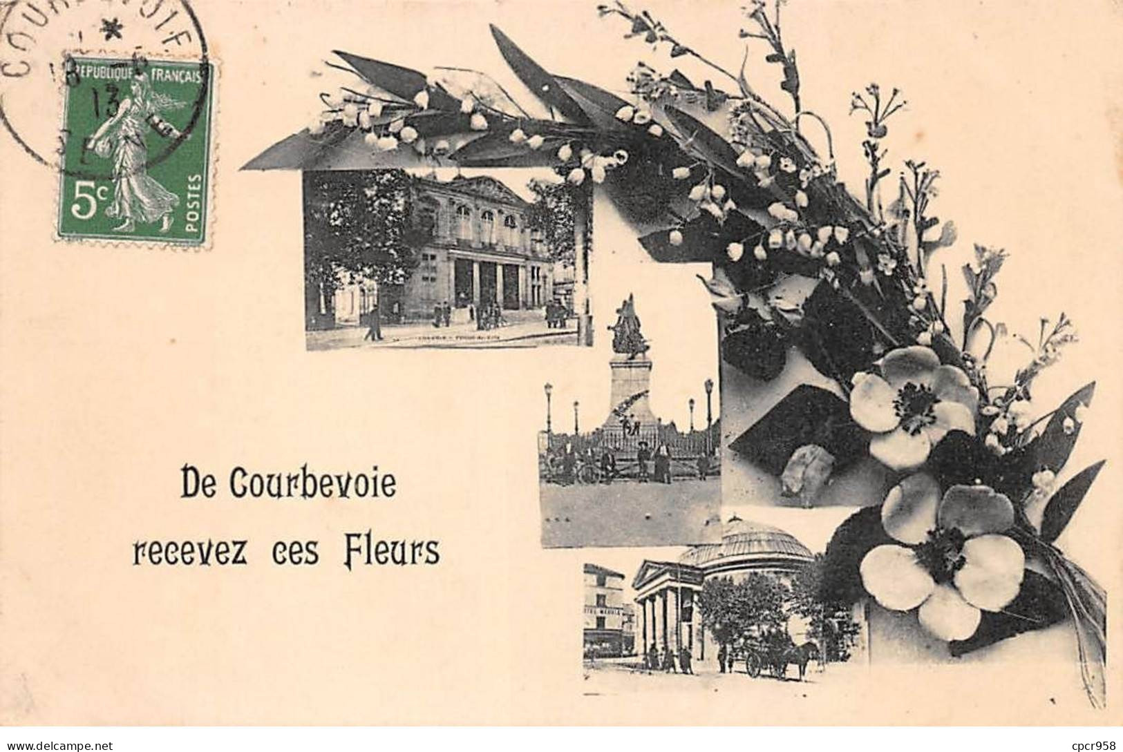 92 - COURBEVOIE - SAN67717 - Recevez Ces Fleurs - Courbevoie