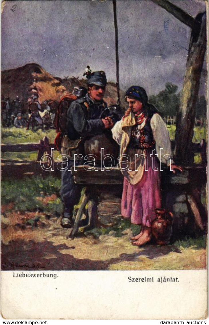 T3 1922 Szerelmi Ajánlat. Első Világháborús Osztrák-magyar Katonai Művészlap / WWIAustro-Hungarian K.u.k. Military Art ( - Unclassified