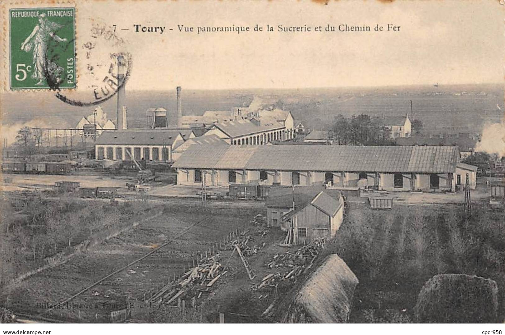 28 -  TOURY - SAN66758 - Vue Panoramique De La Sucrerie Et Du Chemin De Fer - Sonstige & Ohne Zuordnung