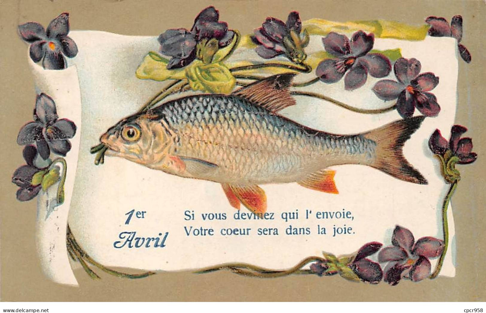 1er AVRIL - SAN65101 - Si Vous Devinez Qui L'envoie, Votre Coeur Seera Dans La Joie - 1 De April (pescado De Abril)