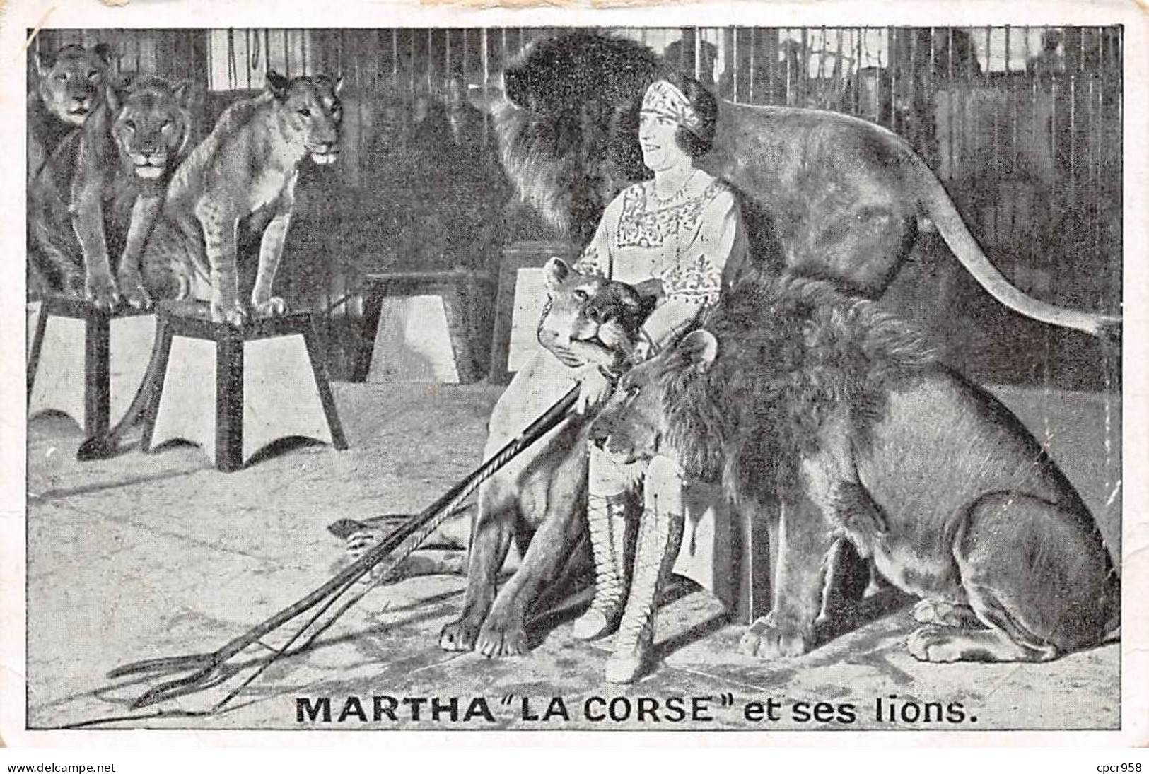 CIRQUE - SAN64996 - Martha "La Corse" Et Ses Lions - Cirque