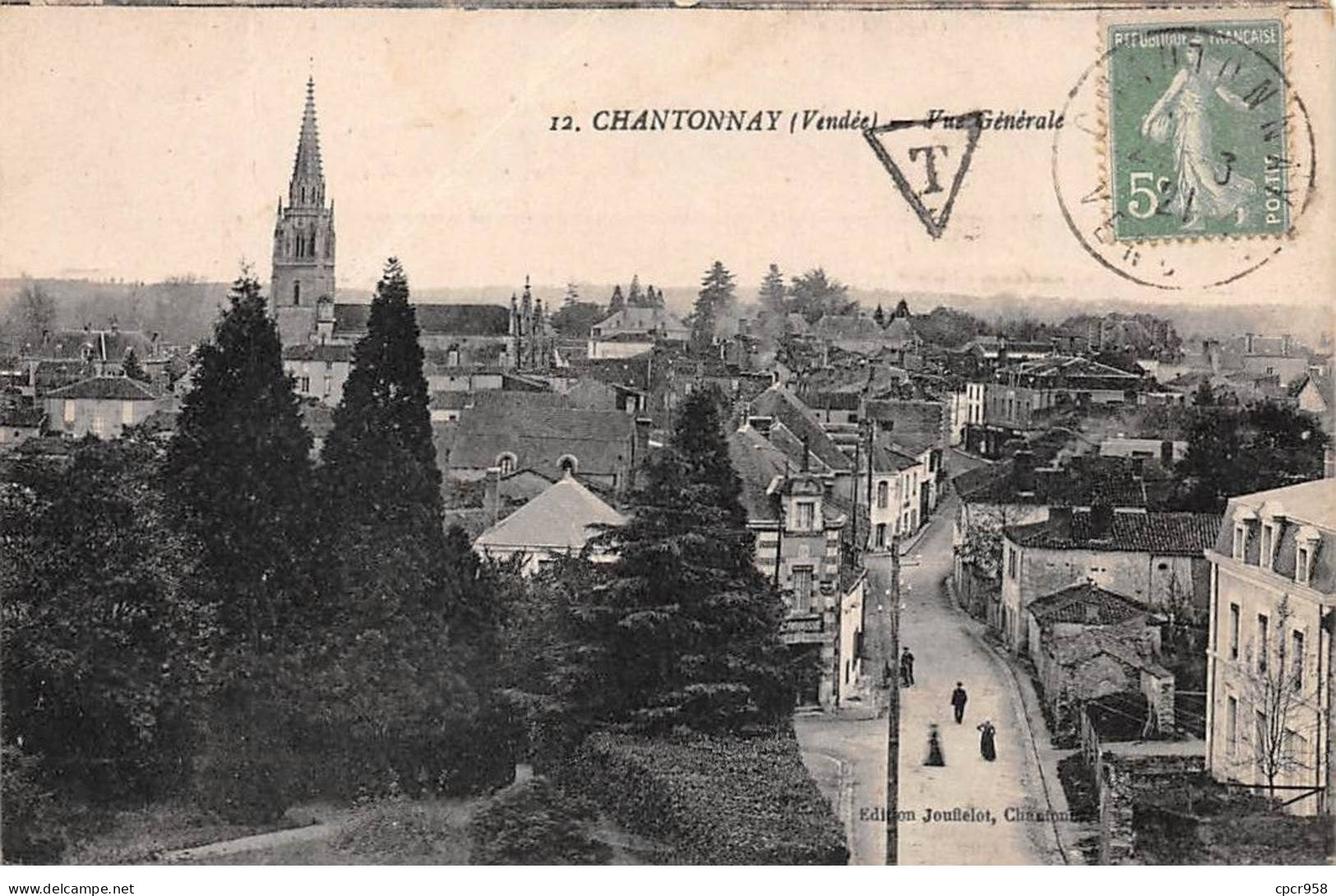 85 - CHANTONNAY - SAN67586 - Vue Générale - Pli - Chantonnay