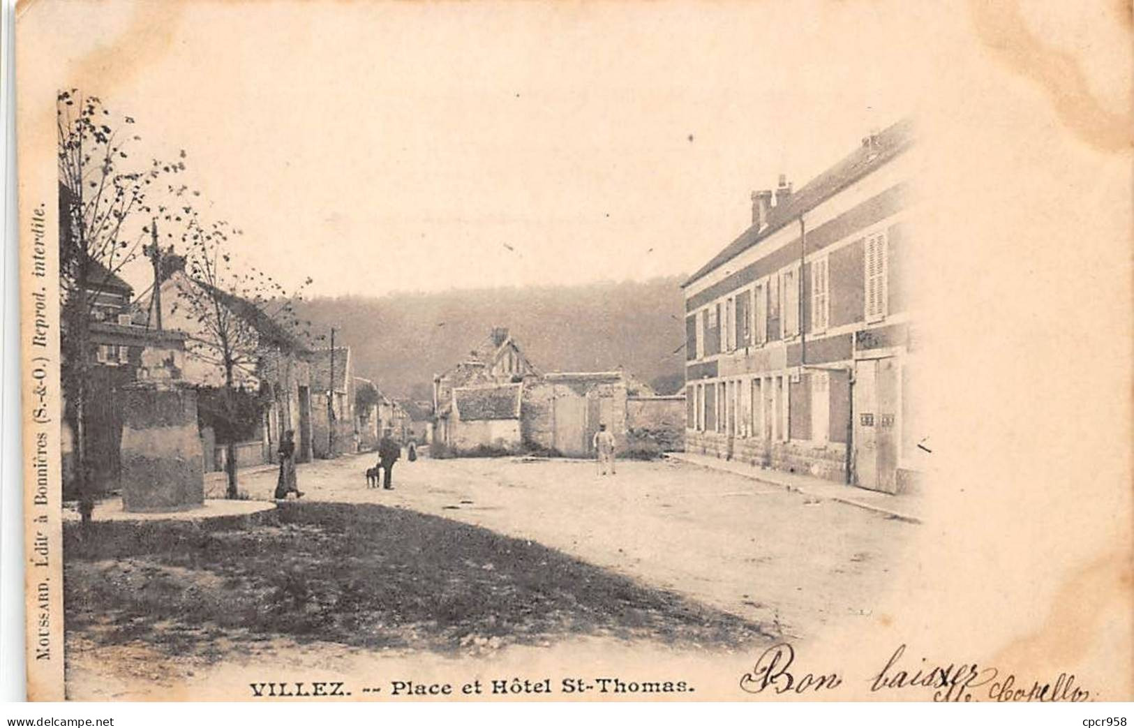 78 - VILLEZ - SAN67434 - Place Et L'Hôtel St Thomas - Otros & Sin Clasificación