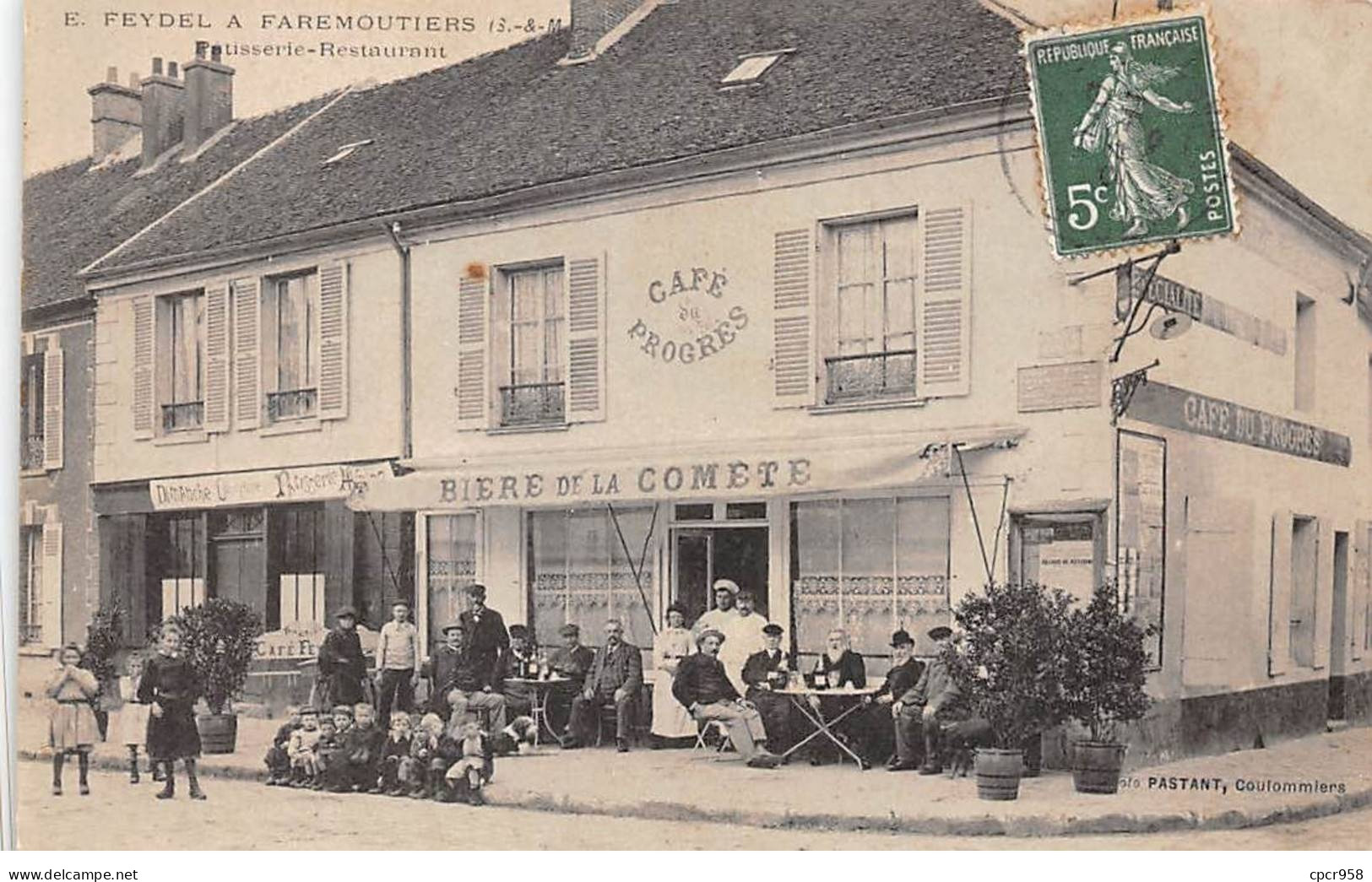 77 - FARMOUTIERS - SAN67380 - E. Feydel -Pâtisserie Restaurant - Faremoutiers