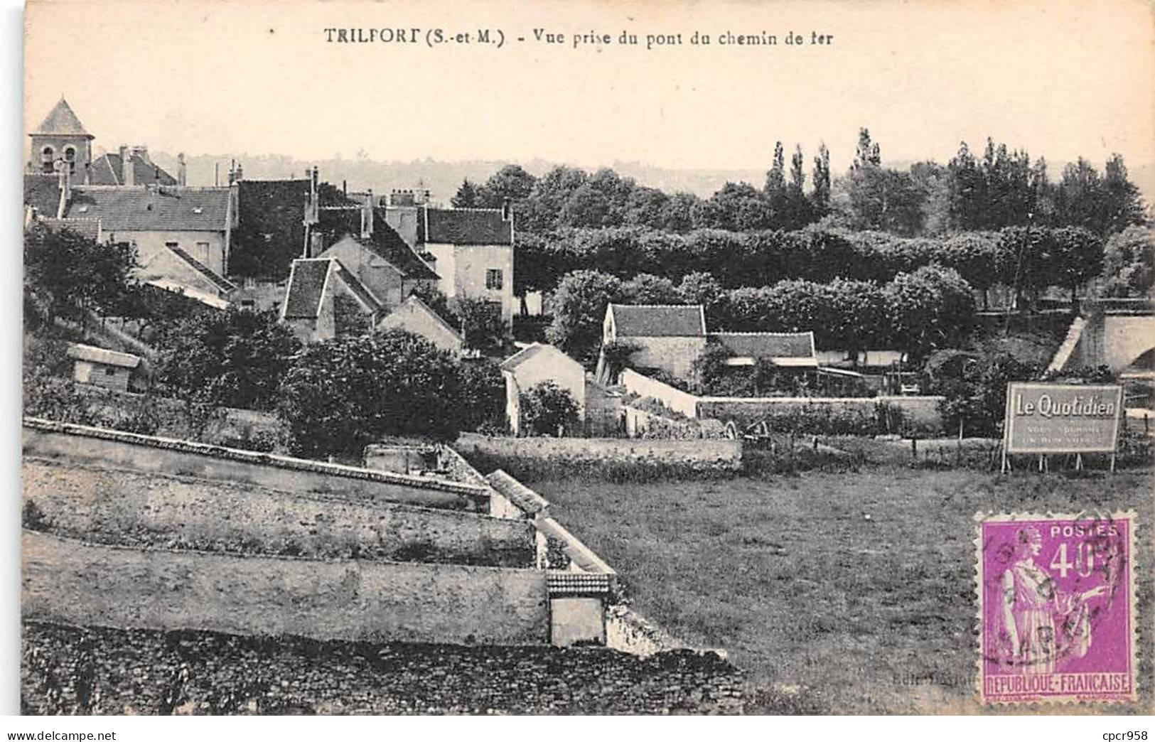 77 - TRILPORT - SAN67301 - Vue Prise Du Pont Du Chemin De Fer - Autres & Non Classés