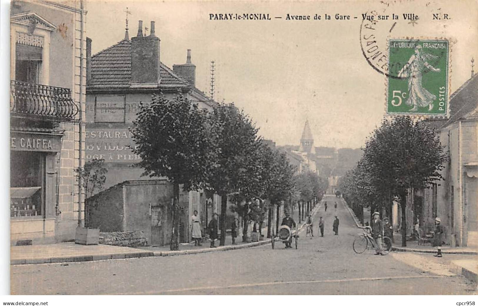 71 - PARAY LE MONIAL - SAN67198 - Avenue De La Gare - Vue Sur La Ville - Paray Le Monial