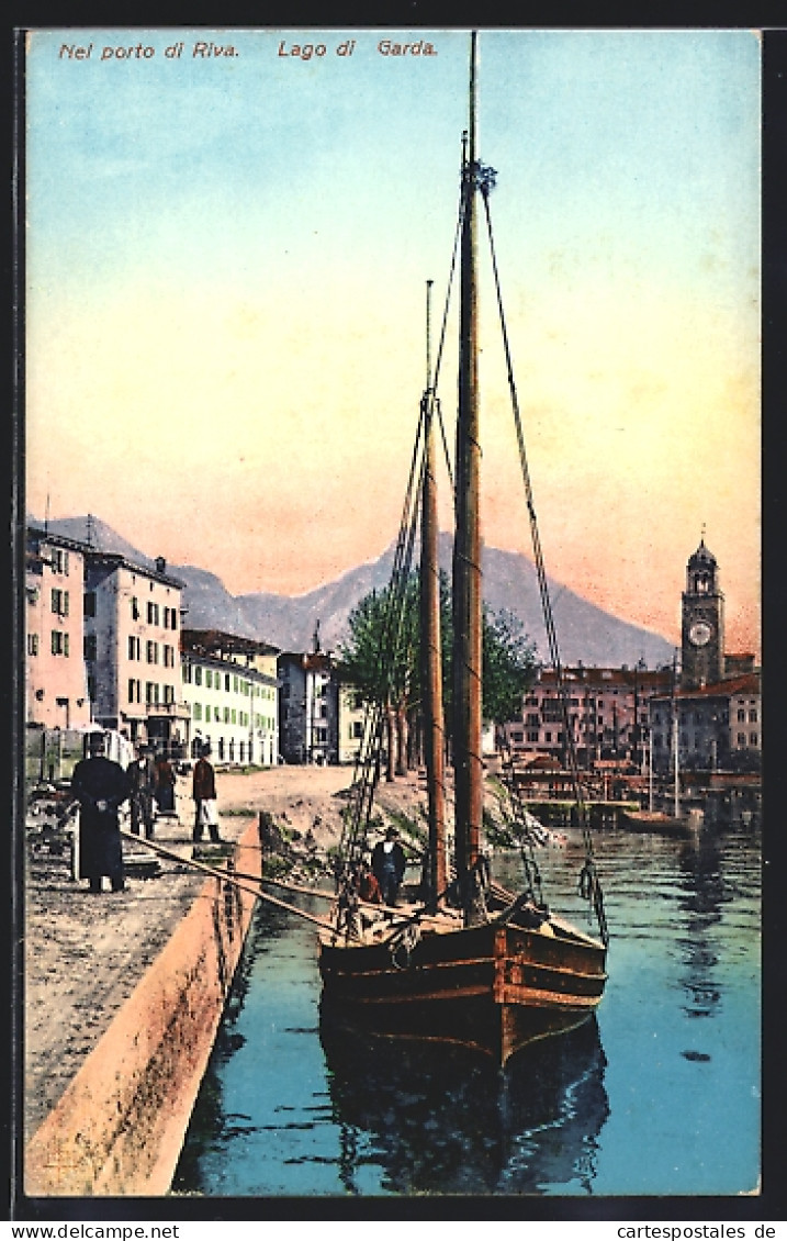 Cartolina Riva /Lago Di Garda, Porto  - Other & Unclassified