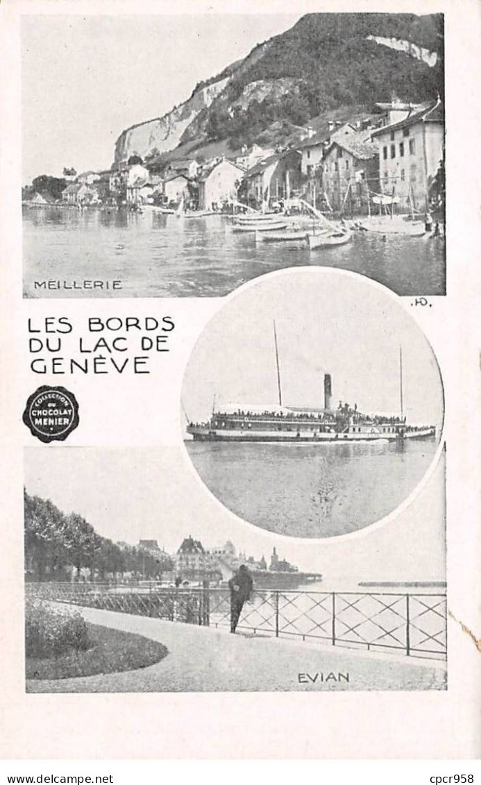 PUBLICITE - SAN65016 - Meillerie - Evian - Les Bords Du Lac De Genève - Chocolat Meunier - Werbepostkarten