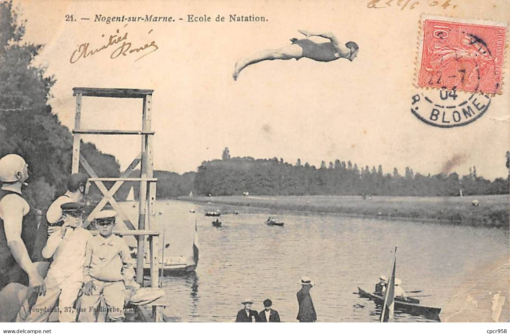 94 - NOGENT SUR MARNE - SAN67760 - Ecole De Natation - Pli - En L'état - Nogent Sur Marne