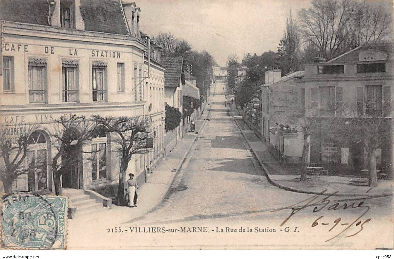 94 - VILLIERS SUR MARNE - SAN67721 - La Rue De La Station - Villiers Sur Marne