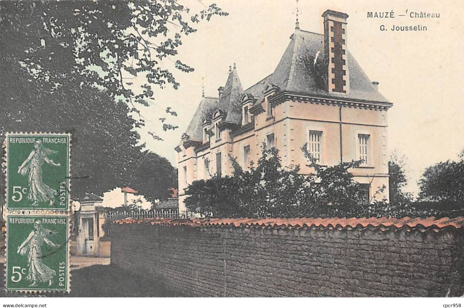 79 - MAUZE - SAN67458 - Château G. Jousselin - Mauze Sur Le Mignon