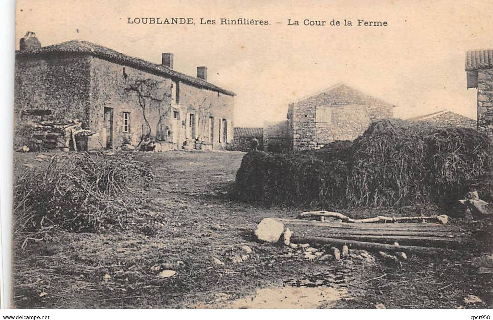 79 - LOUBLANDE - SAN67464 - Les Rinflières - La Cour De La Ferme - Agriculture - Sonstige & Ohne Zuordnung