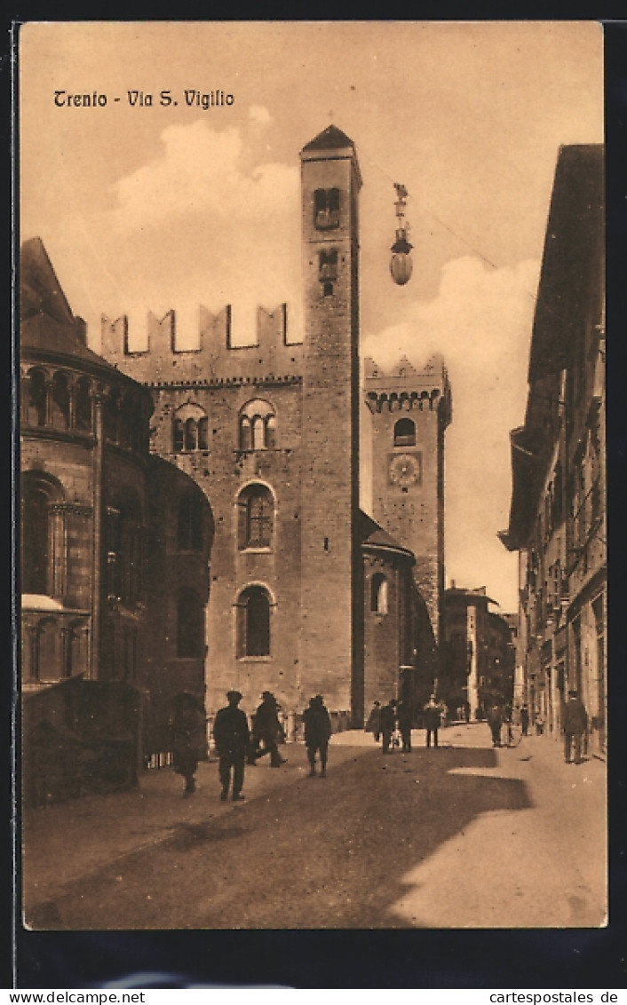 Cartolina Trento, Via S. Vigilio  - Trento