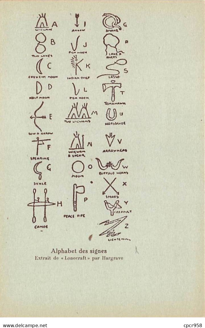 Scoutisme - N°89183 - Féd. Nat. Des Eclaireurs Du Luxembourg - Alphabet Des Signes - Extrait De Lonecraft Par Hargrave - Scoutisme