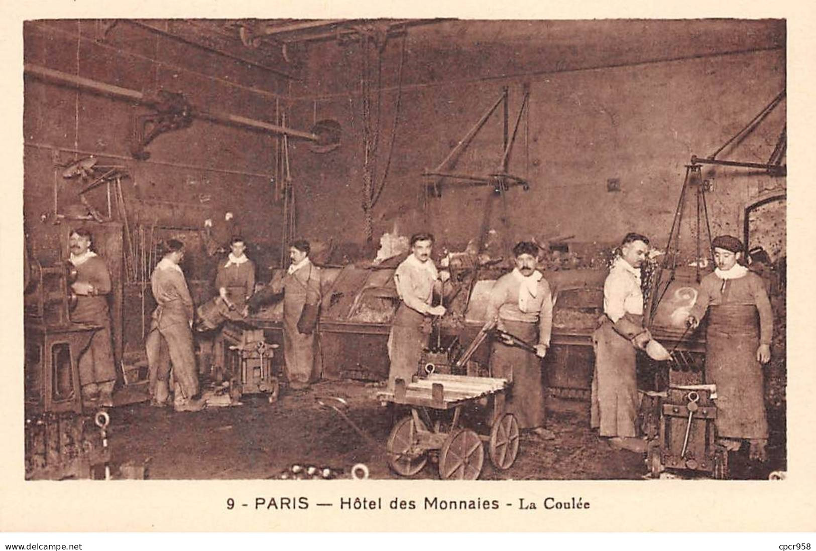 Métiers - N°89208 - Paris - Hôtel Des Monnaies N°9 - La Coulée - Industrie