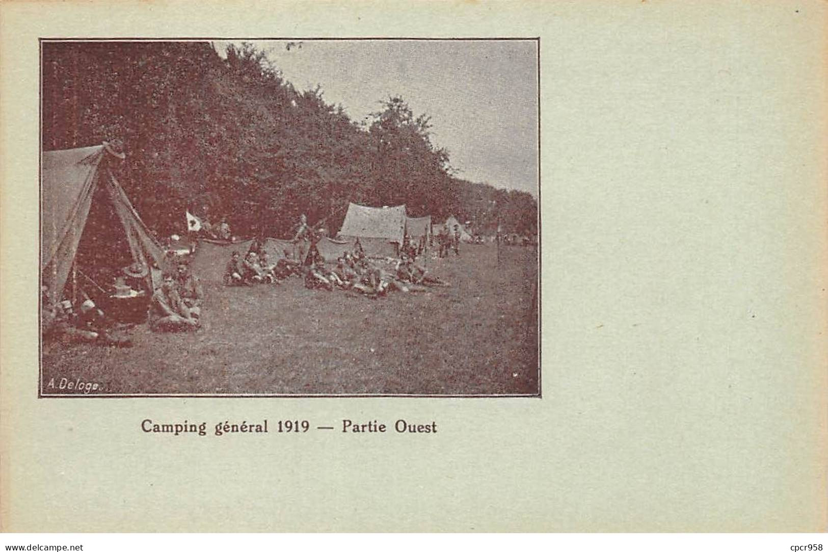 Scoutisme - N°89180 - Féd. Nat. Des Eclaireurs Du Luxembourg - Camping Général 1919 - Partie Ouest - Scoutisme
