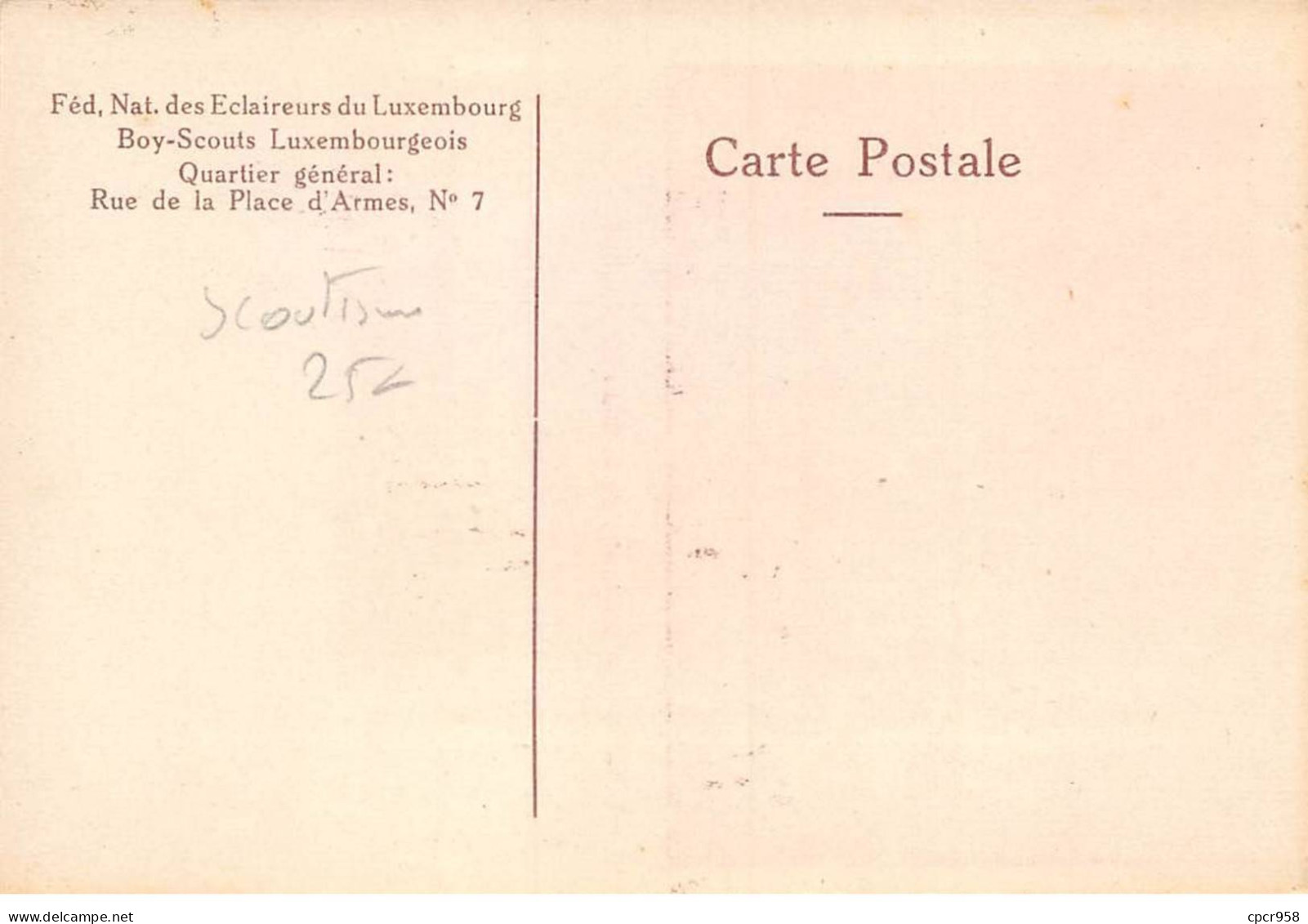 Scoutisme - N°89177 - Féd. Nat. Des Eclaireurs Du Luxembourg - Sur Les Bords De La Sûre (Bigonville) - Padvinderij