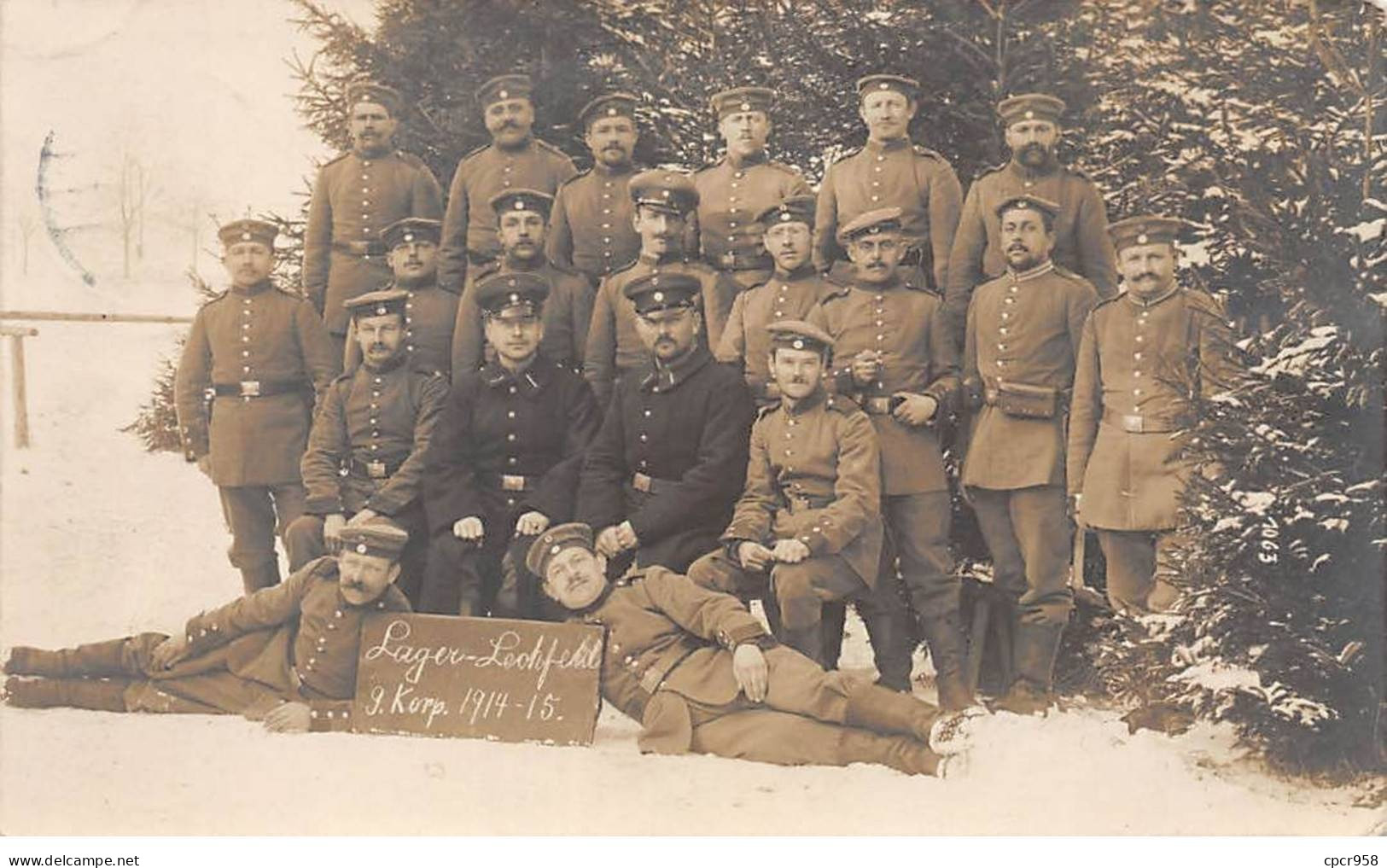 Militaire - N°88933 - Allemagne - Groupe De Militaires Lager-Lechfehil - Carte Photo à Localiser - Regimente